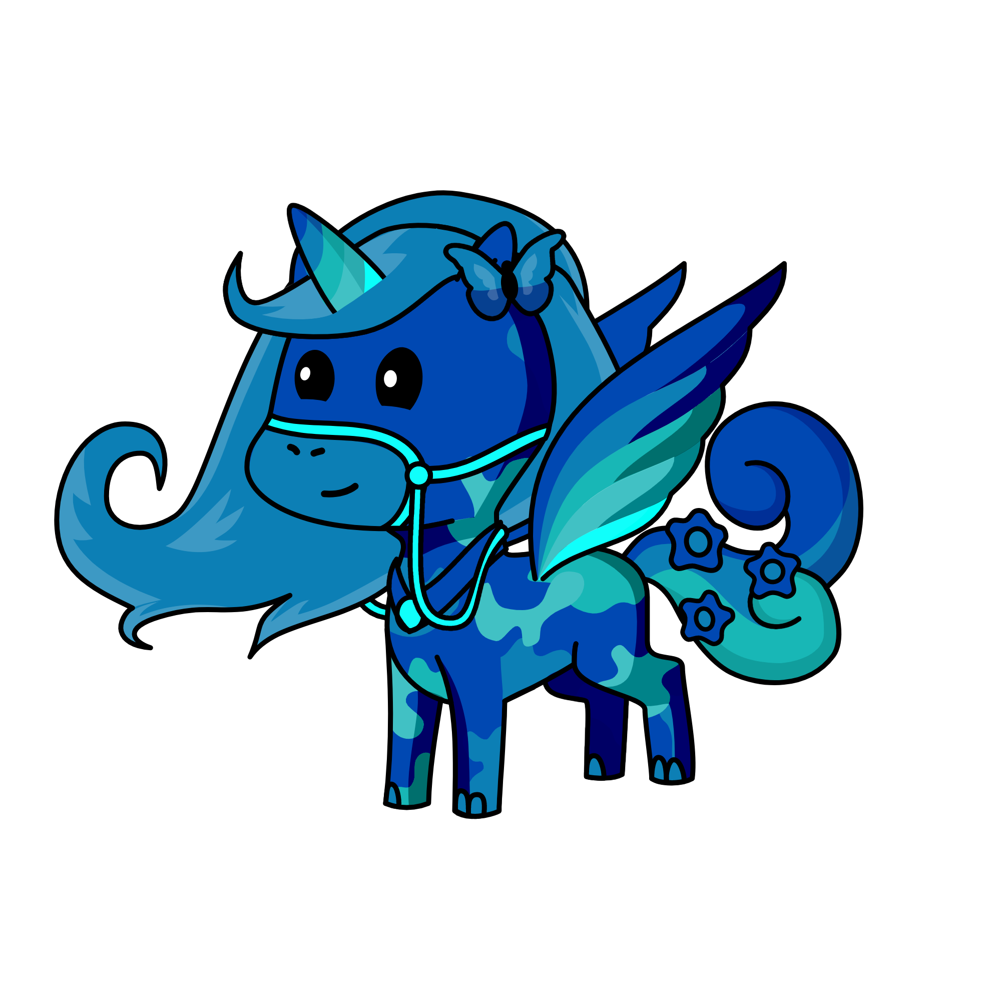 Water Sky, the unicorn