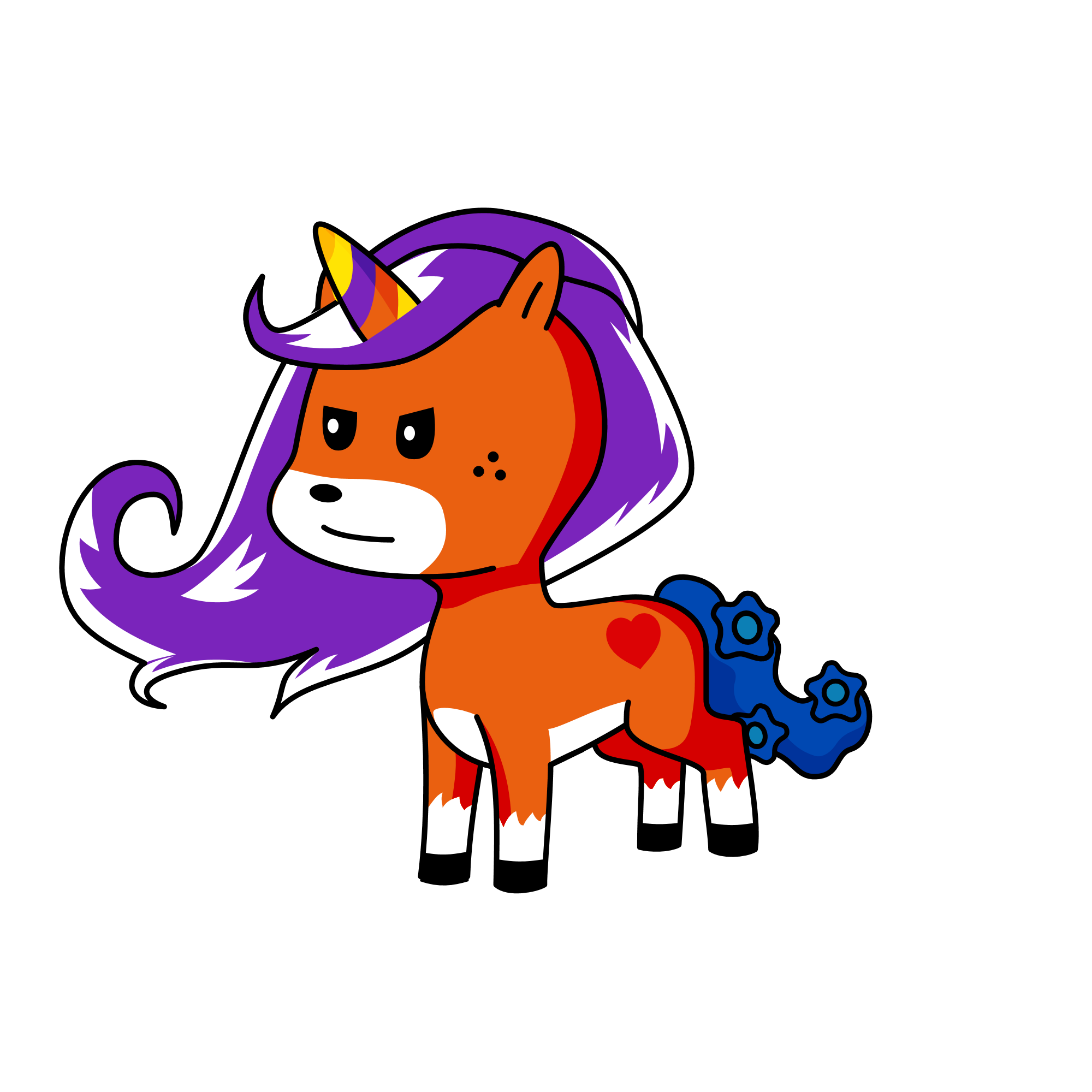 stupid thing wont let me change it, the unicorn