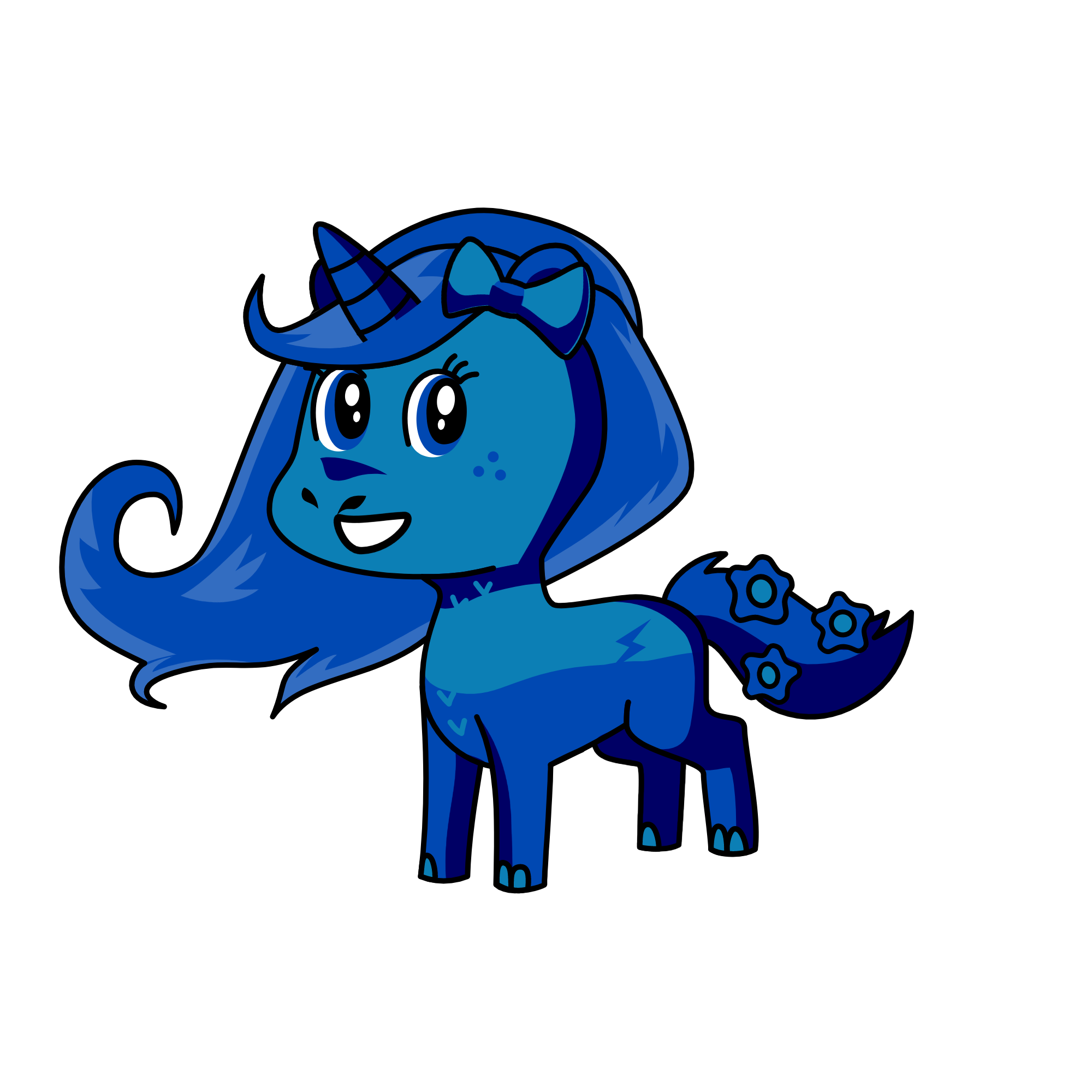 blueberry, the unicorn