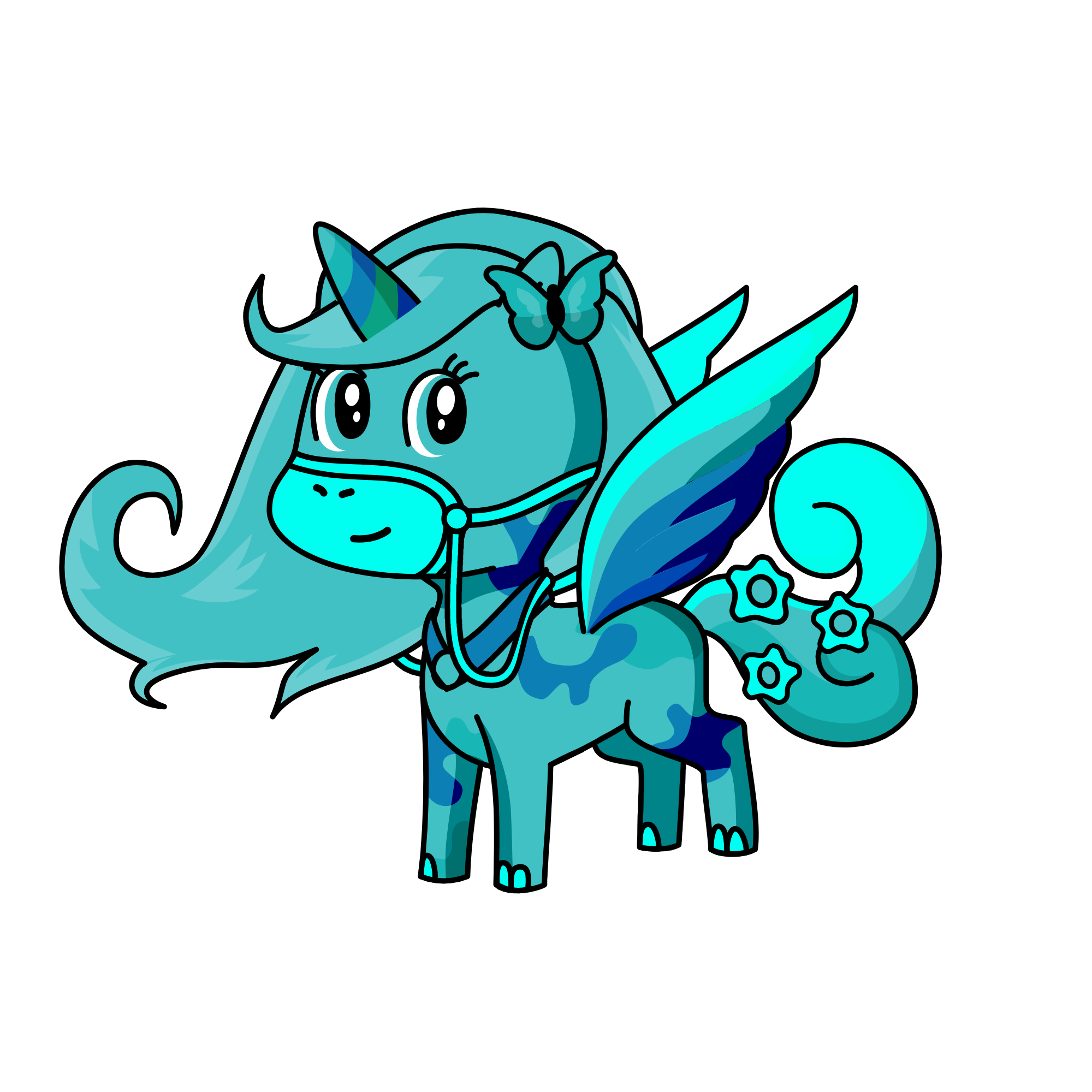 Cloudy Sky, the unicorn