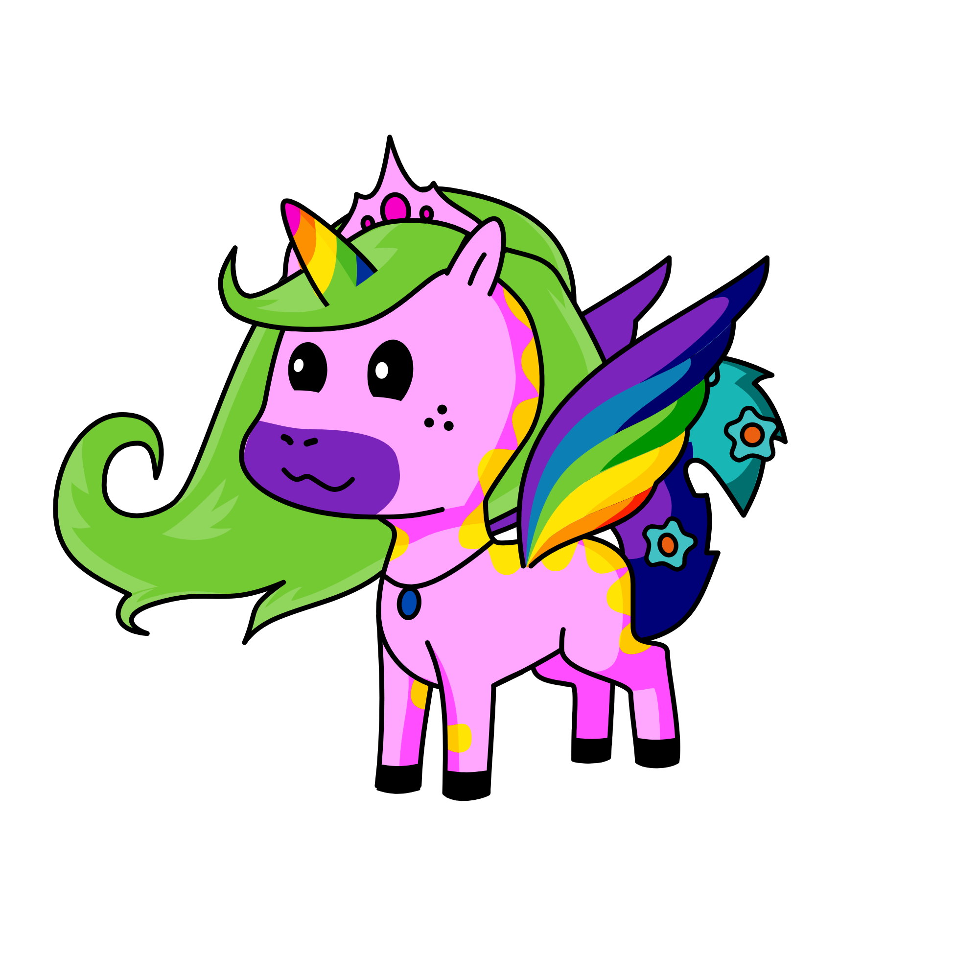 Lavender, the unicorn