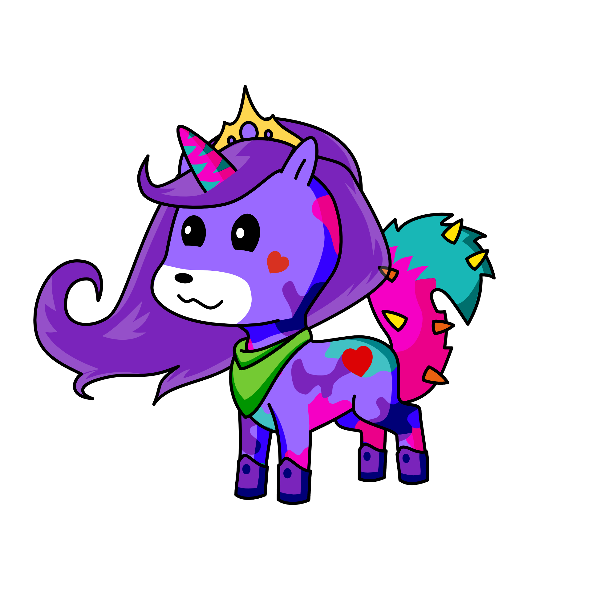Jojo Rainbow, the unicorn