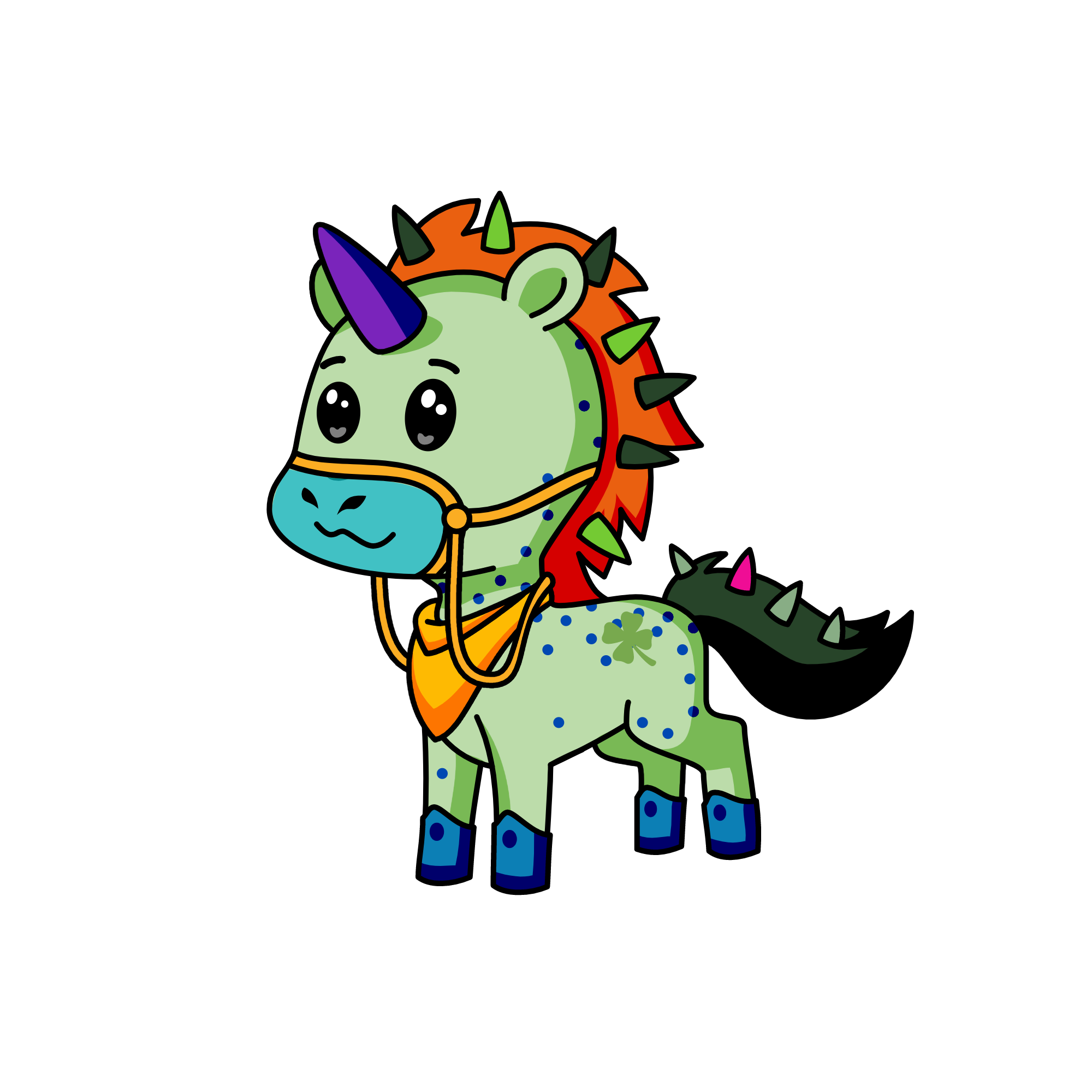 spiky, the unicorn