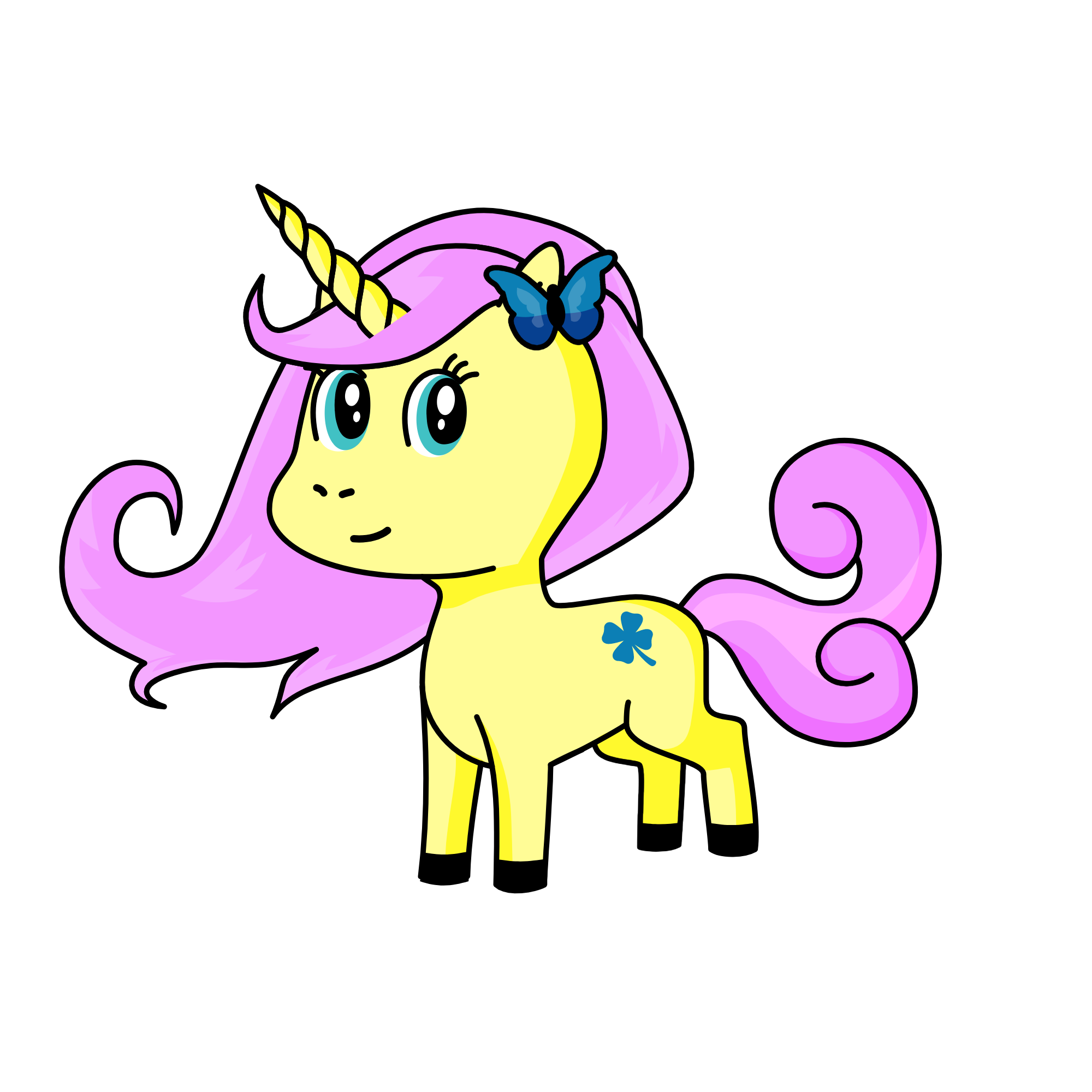 Fluttershy, the unicorn