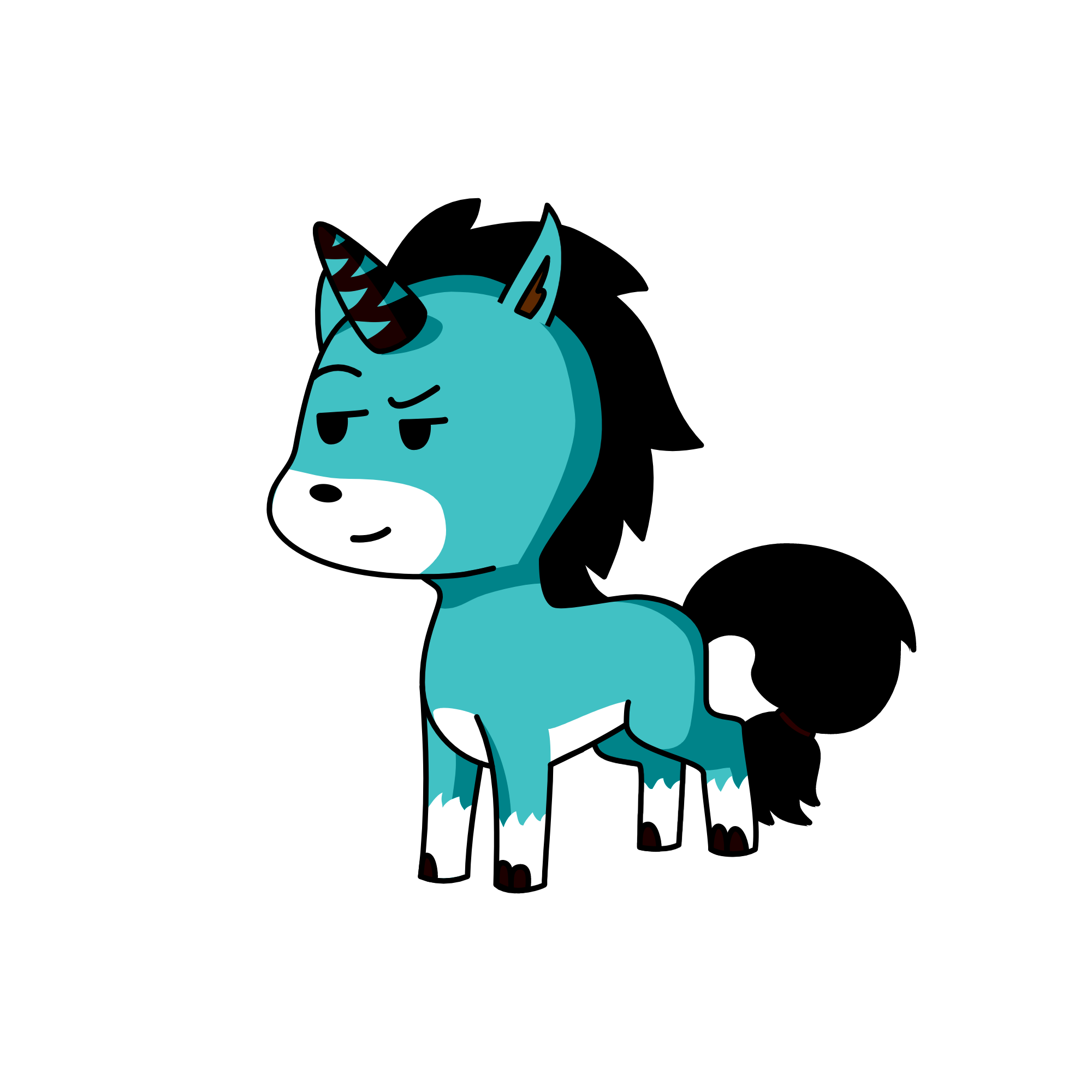 Husky, the unicorn