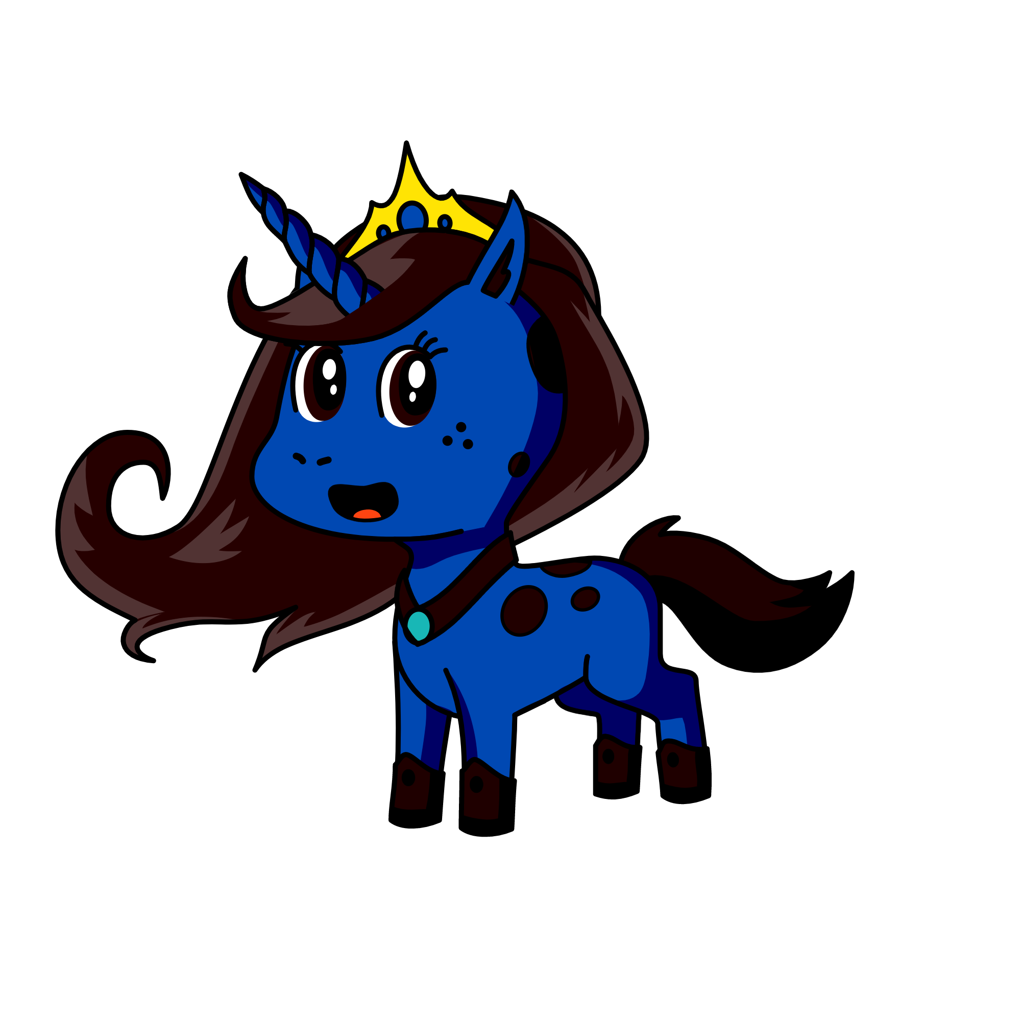 moonlight, the unicorn