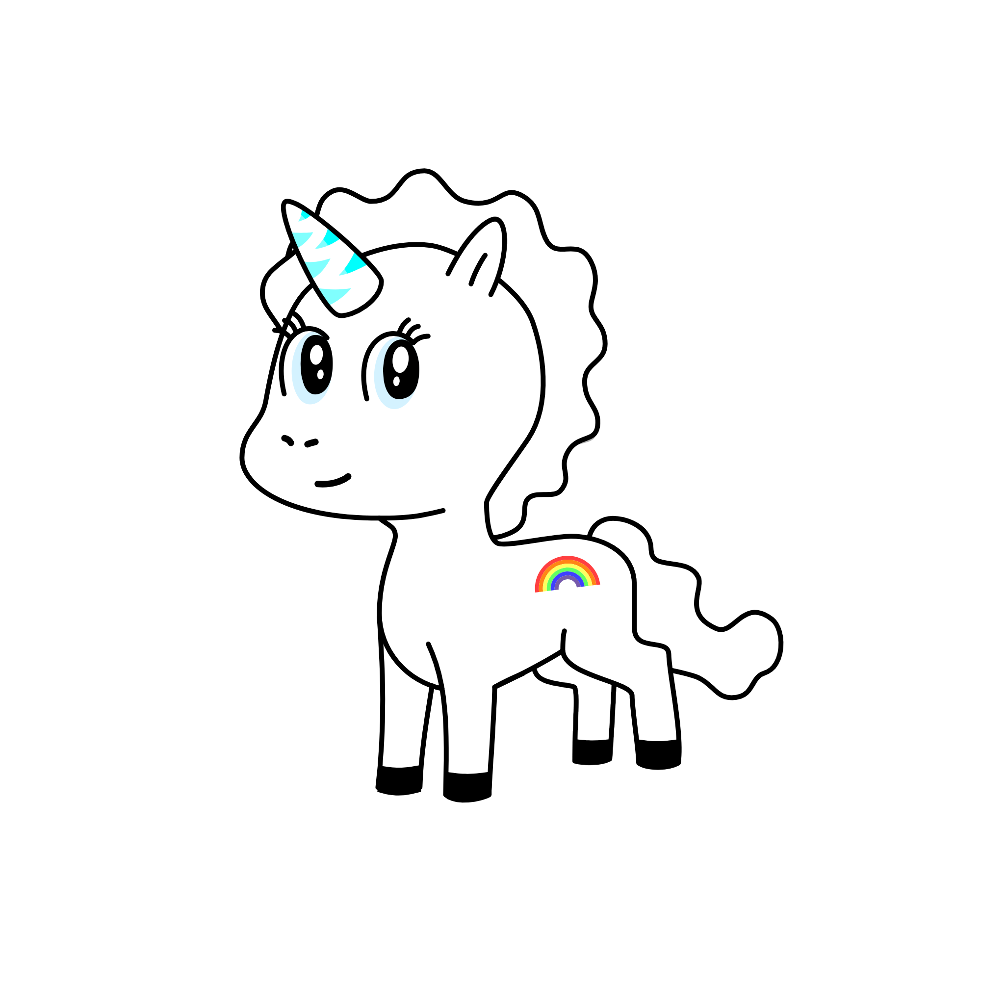 cloudy, the unicorn