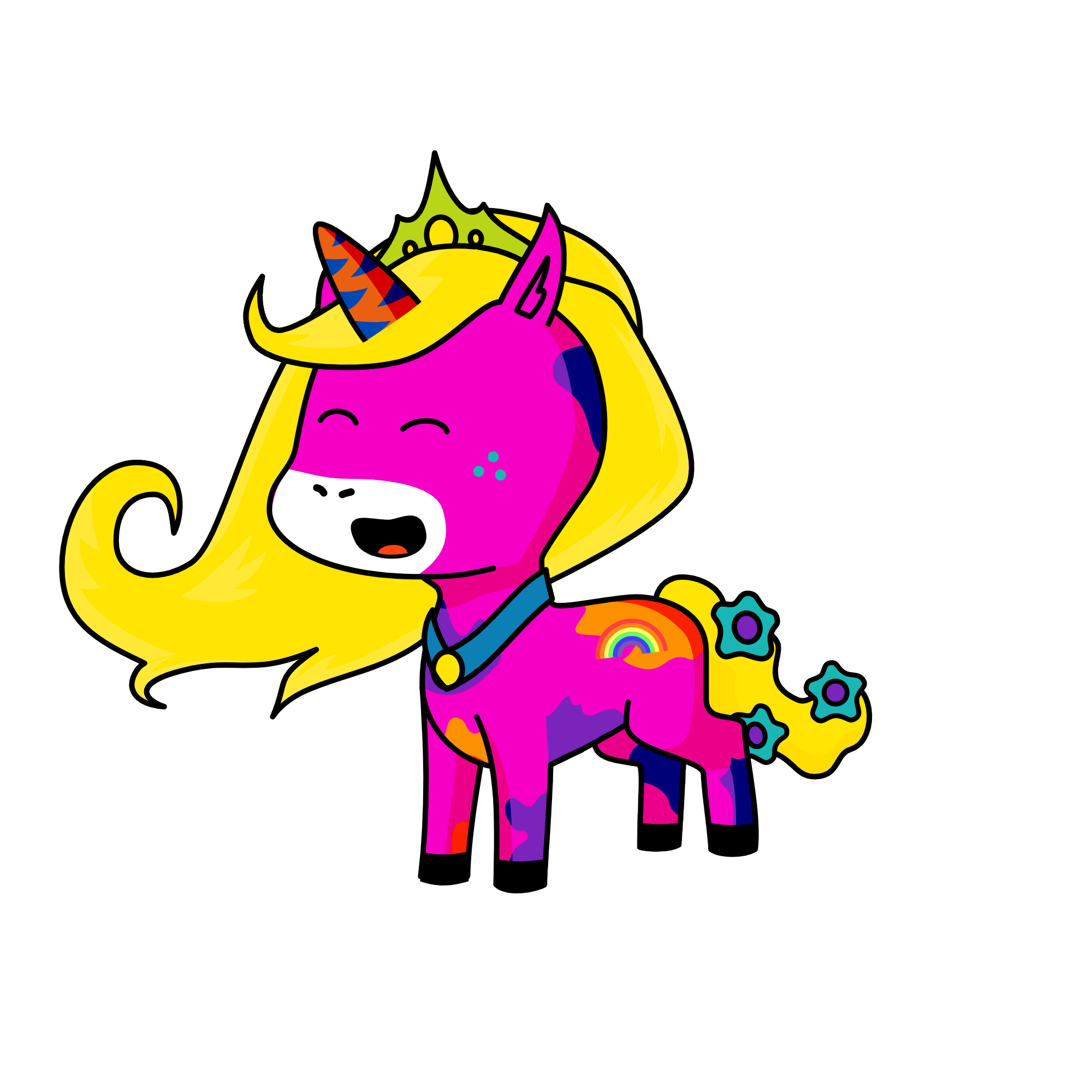 Delia, the unicorn