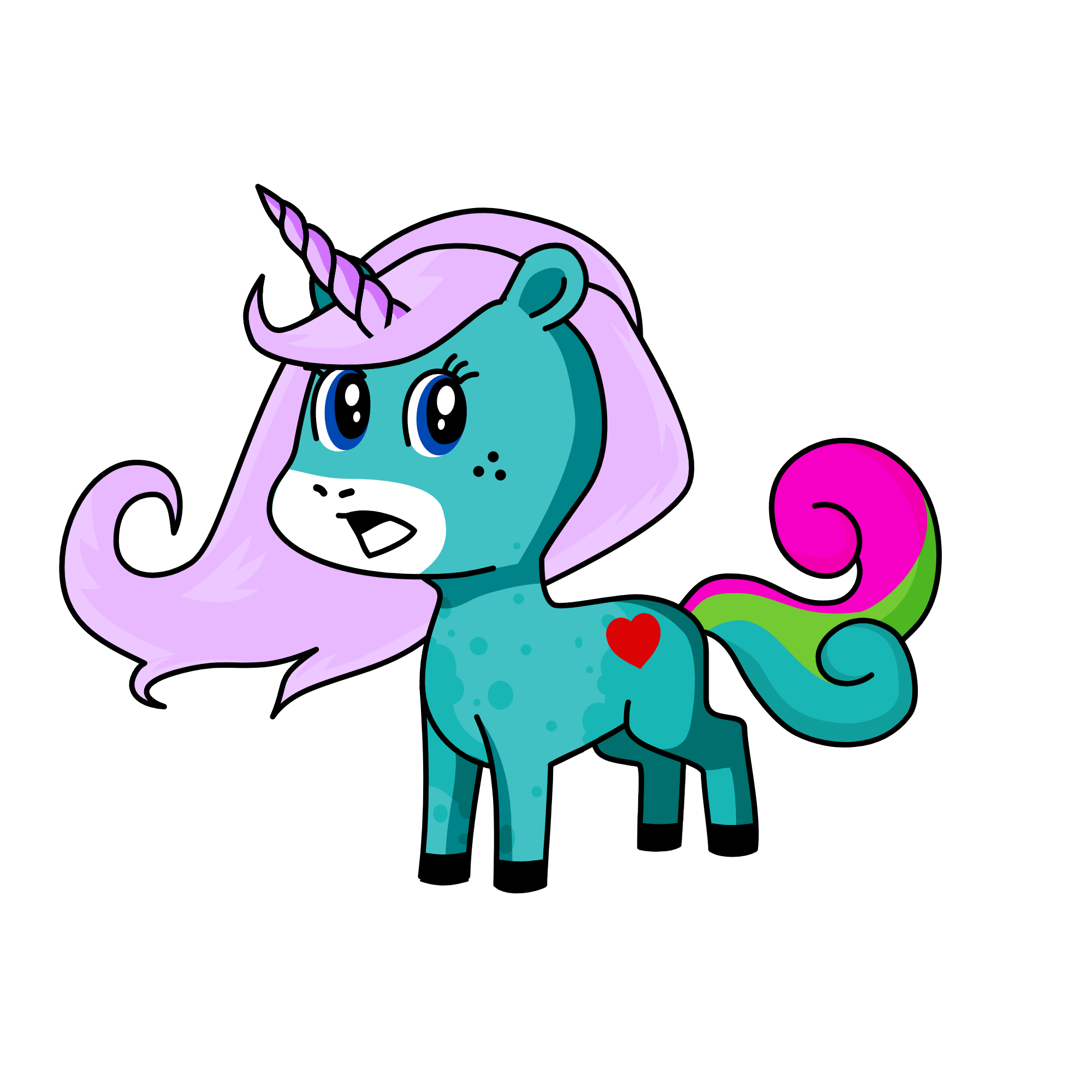 bubbly, the unicorn