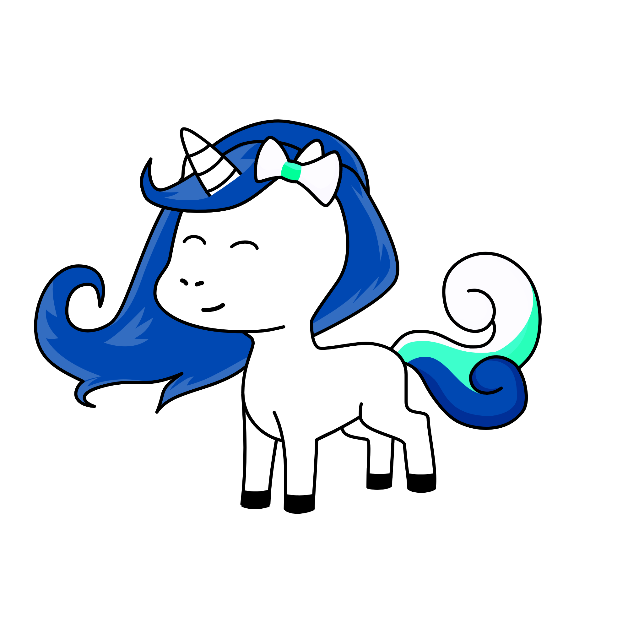 Winter, the unicorn