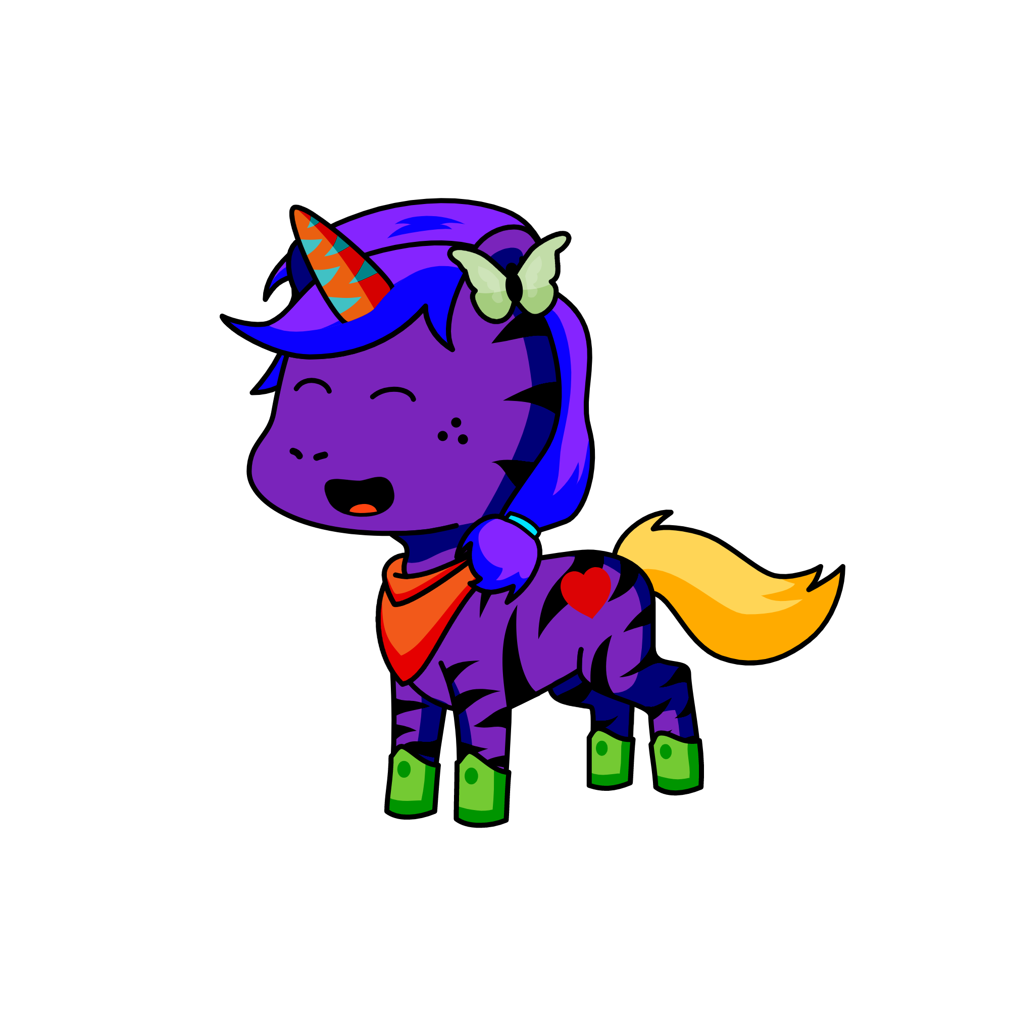 the most purple unicorn, the unicorn