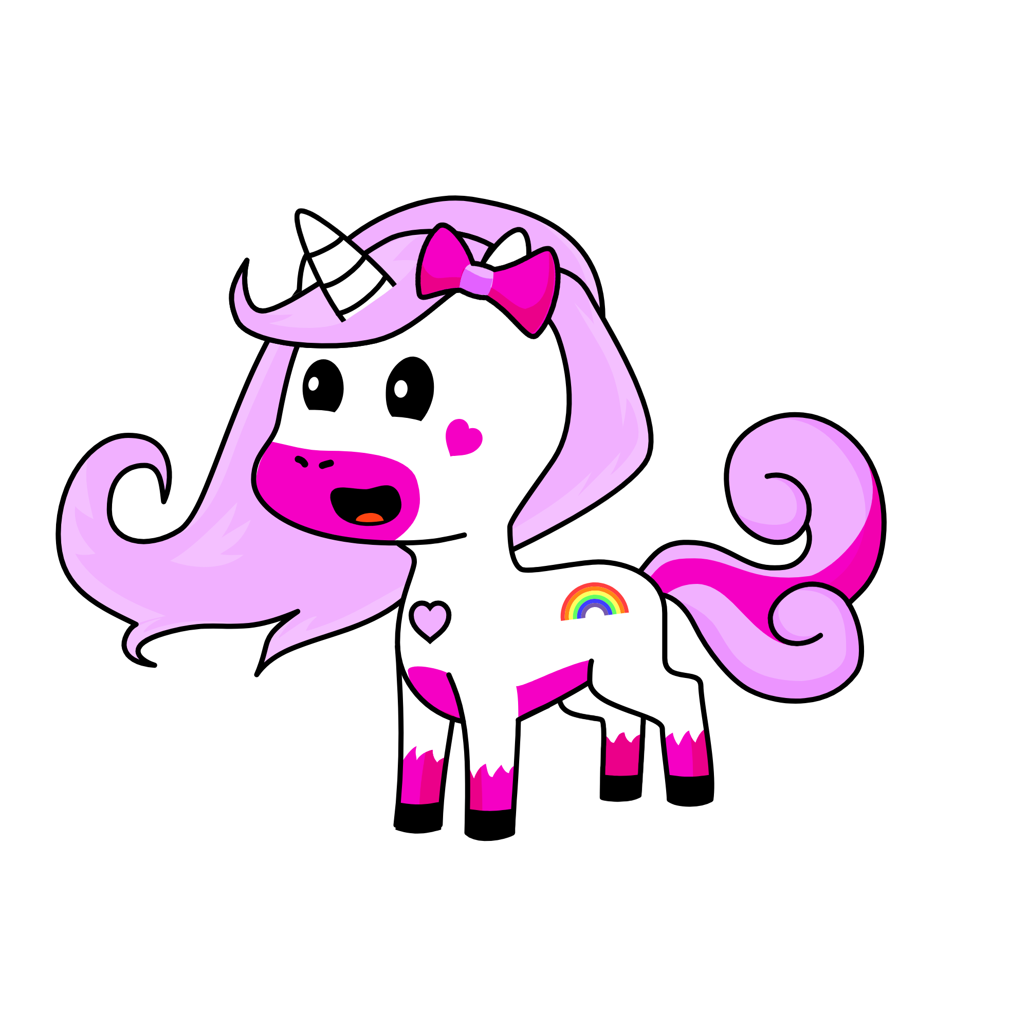Fluffycorn, the unicorn