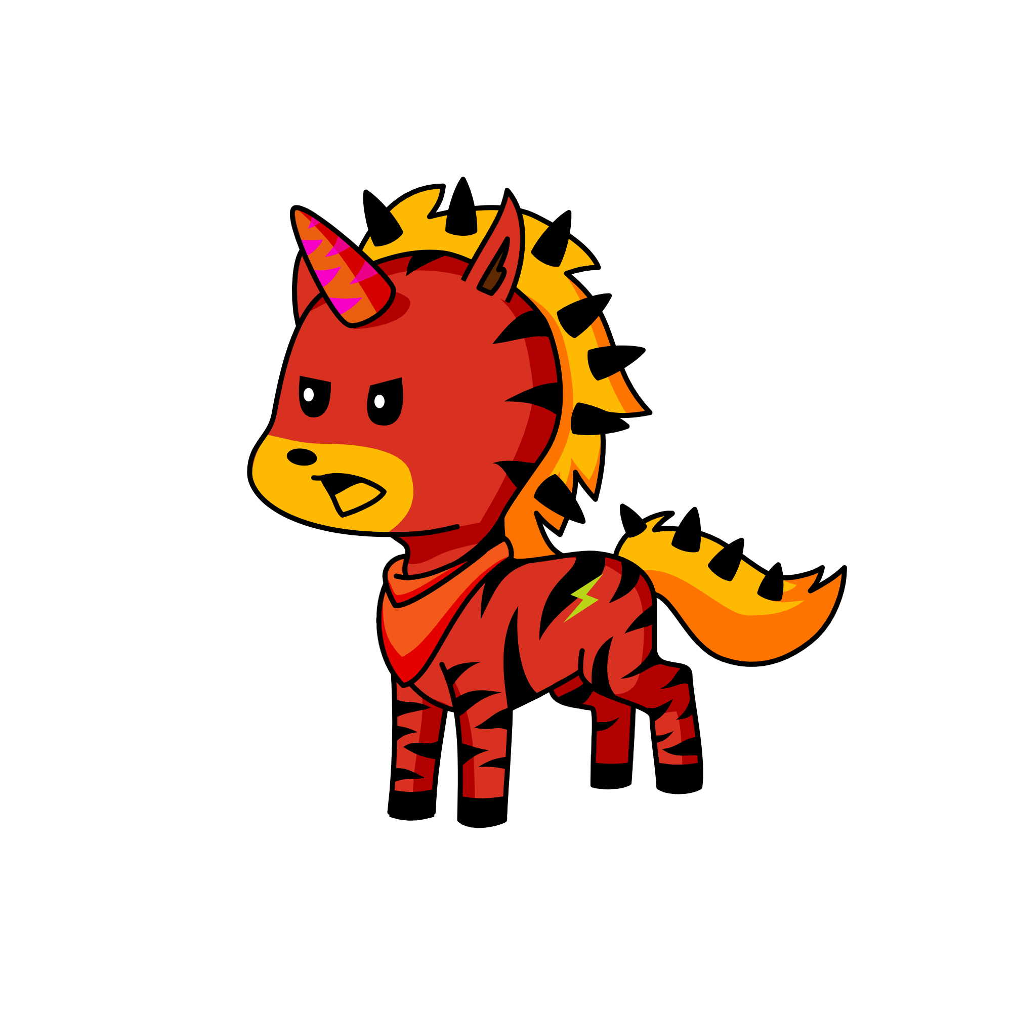 Fire, the unicorn