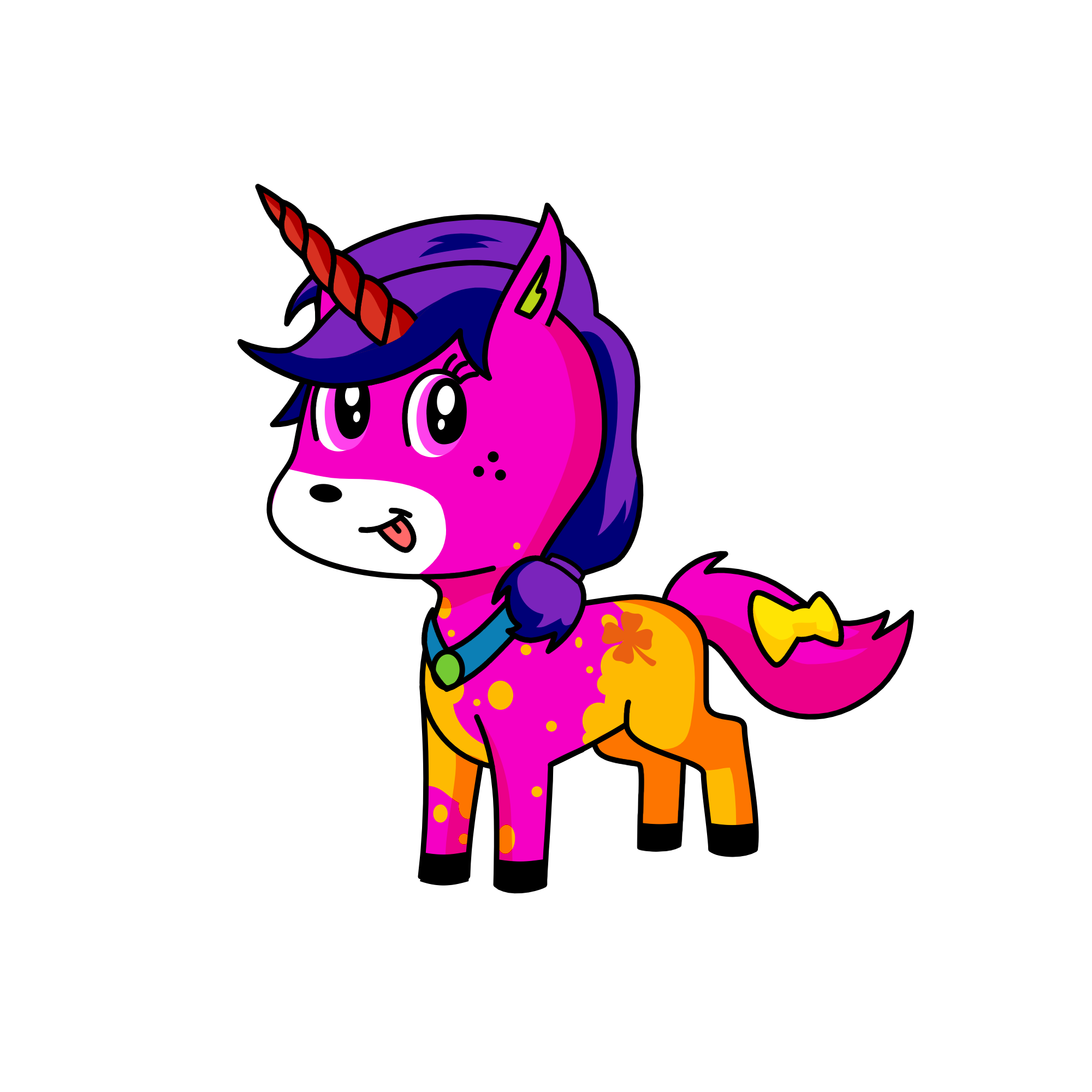 Violet, the unicorn