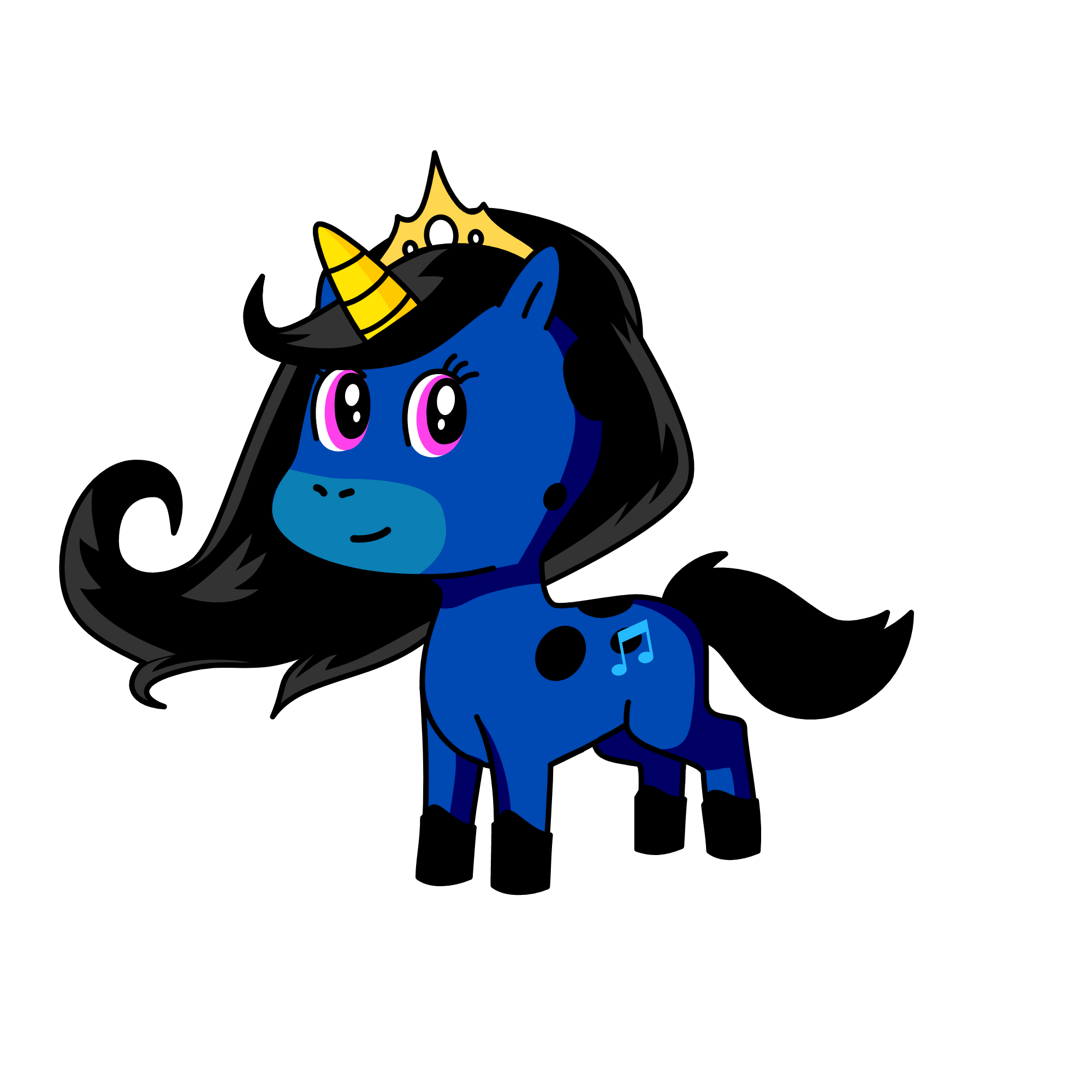 Musely, the unicorn