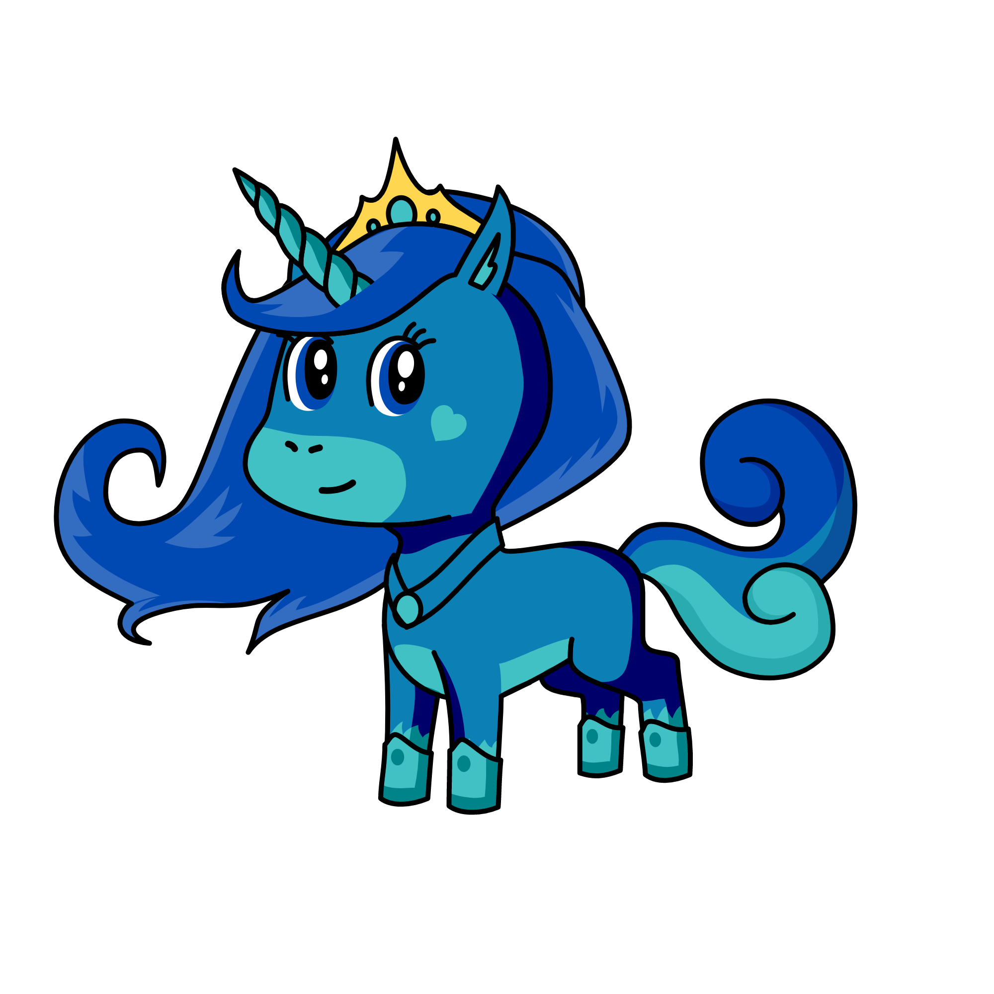 snowqreen, the unicorn