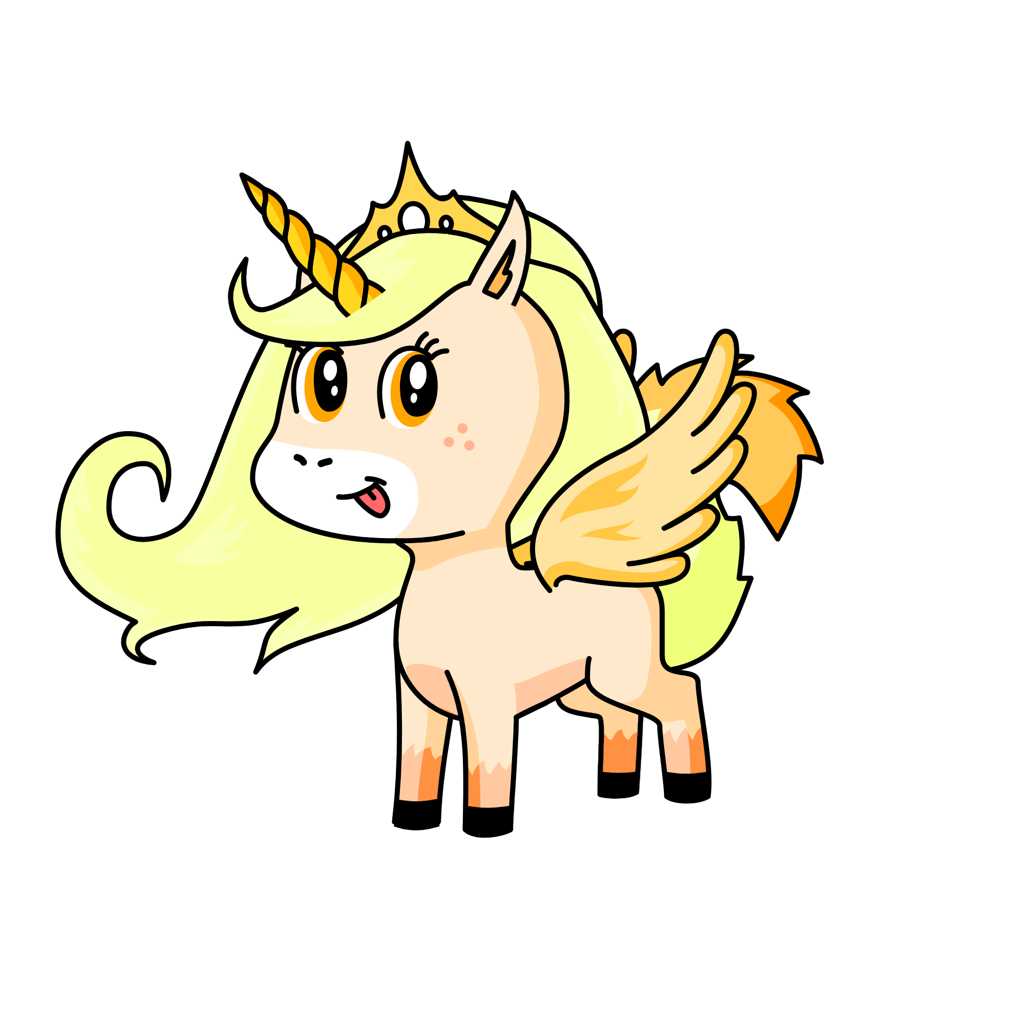 Glitter, the unicorn