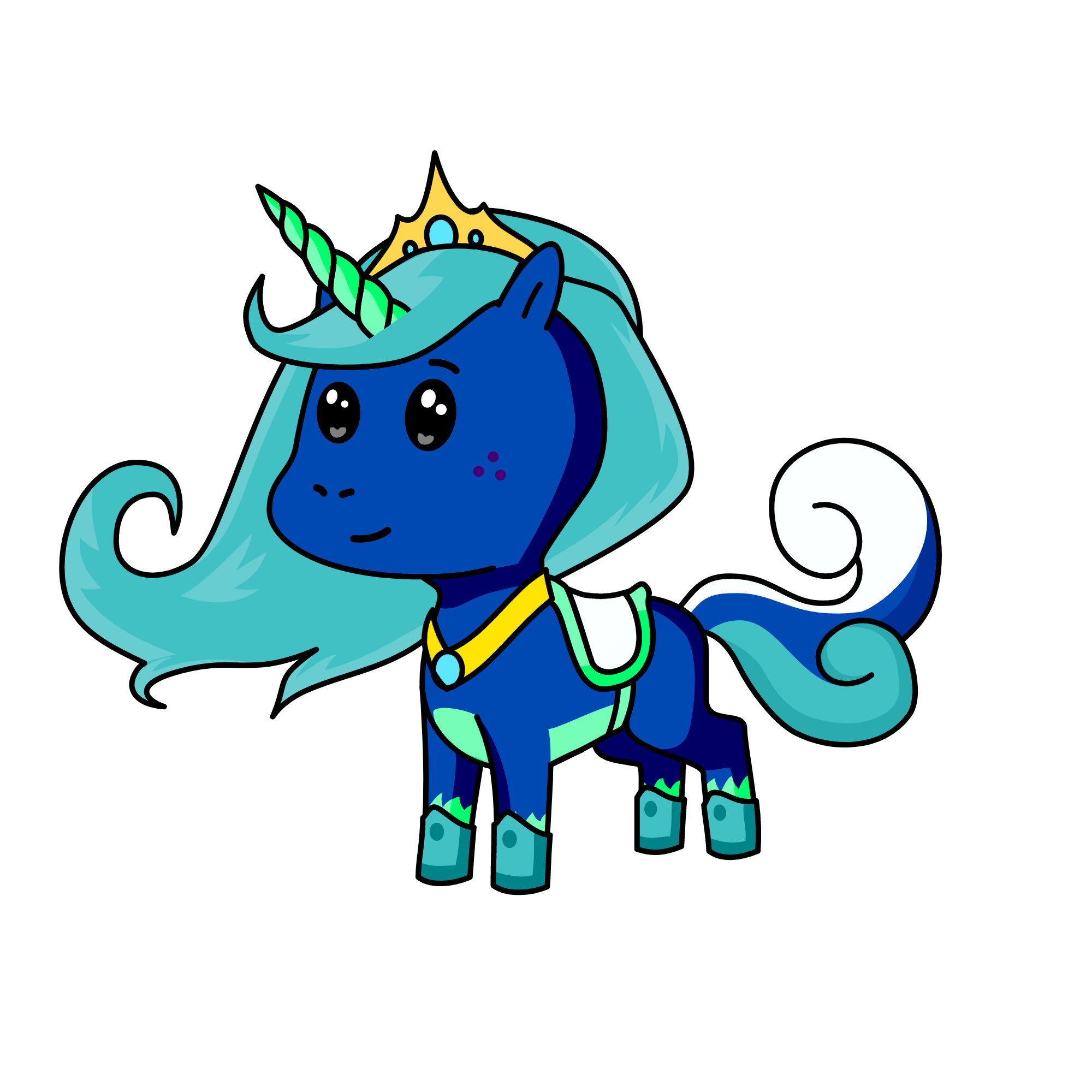 Princess Yvette, the unicorn