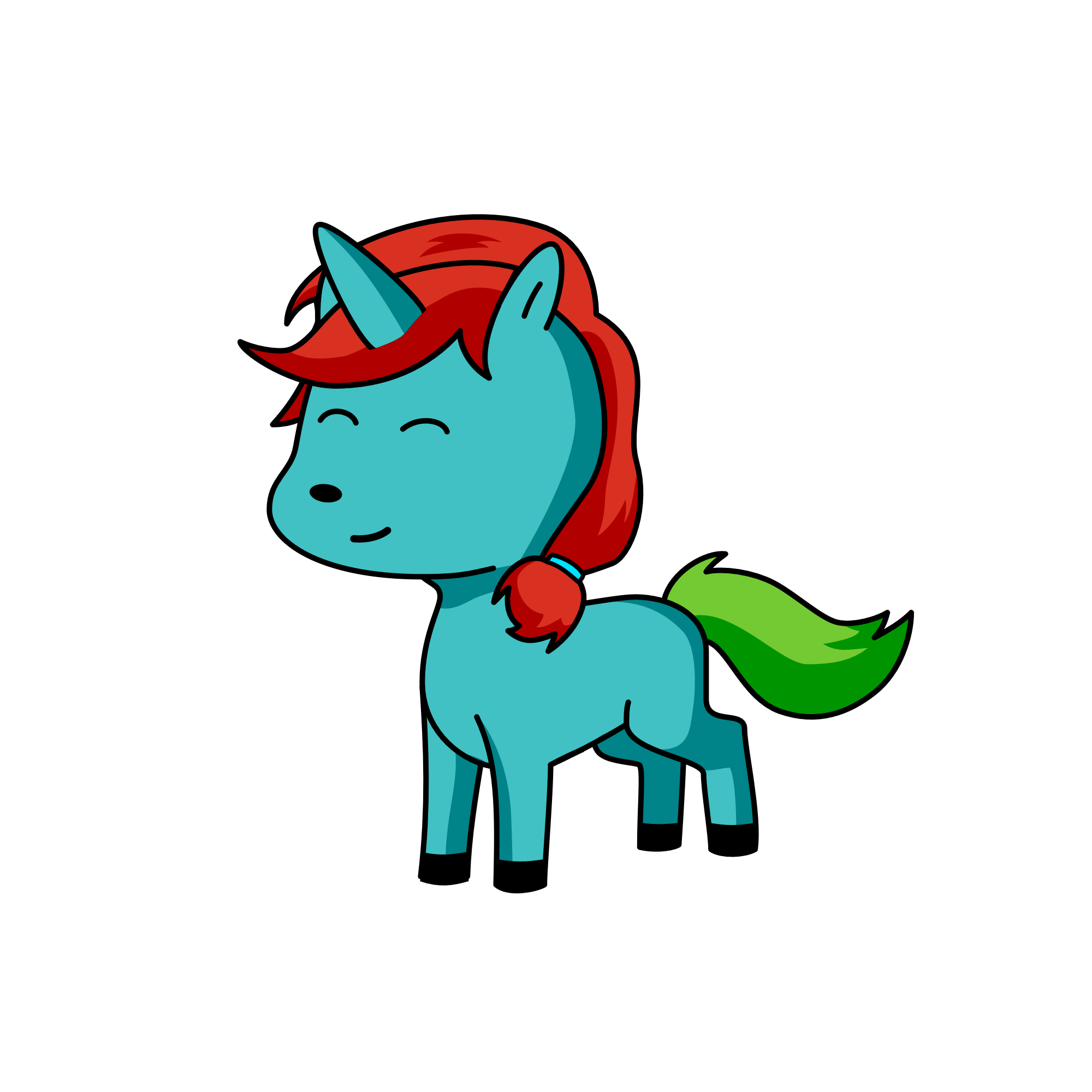 rainbow dash, the unicorn