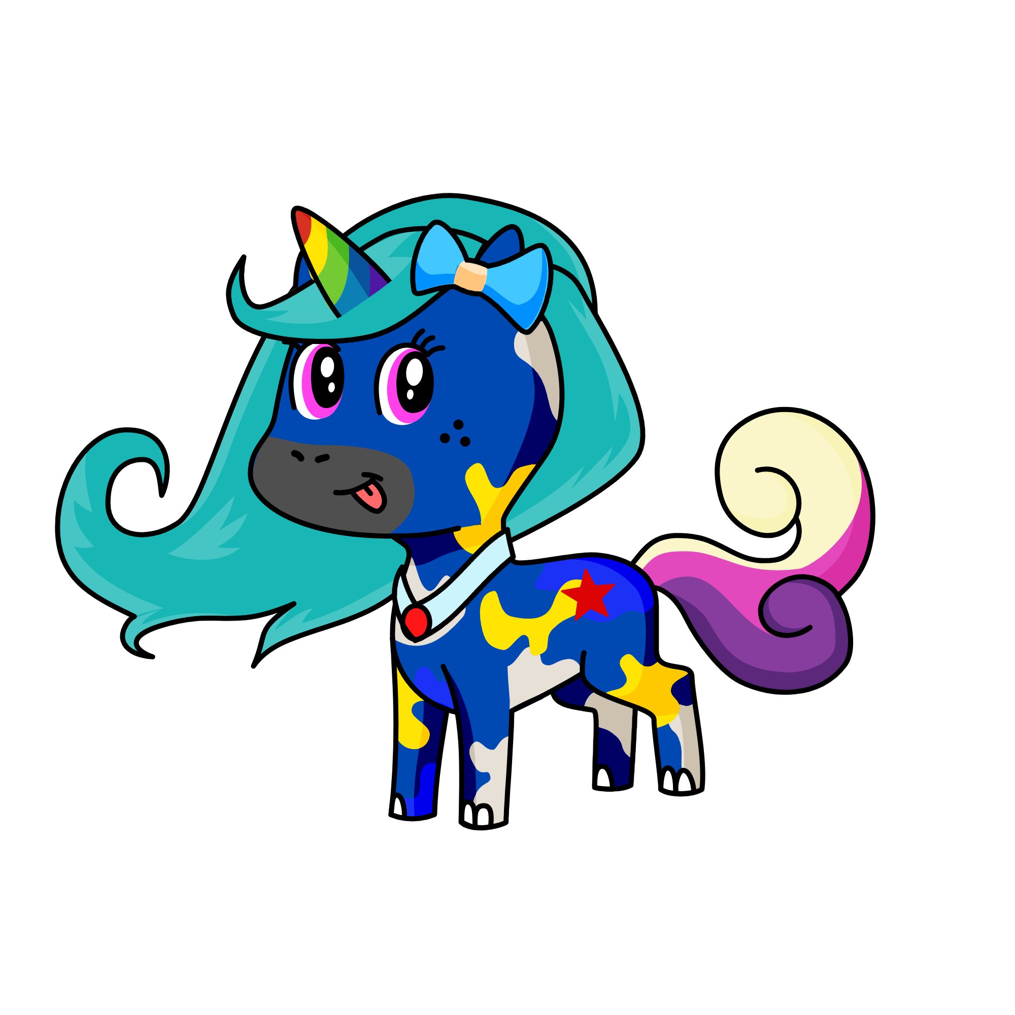 snow gem, the unicorn