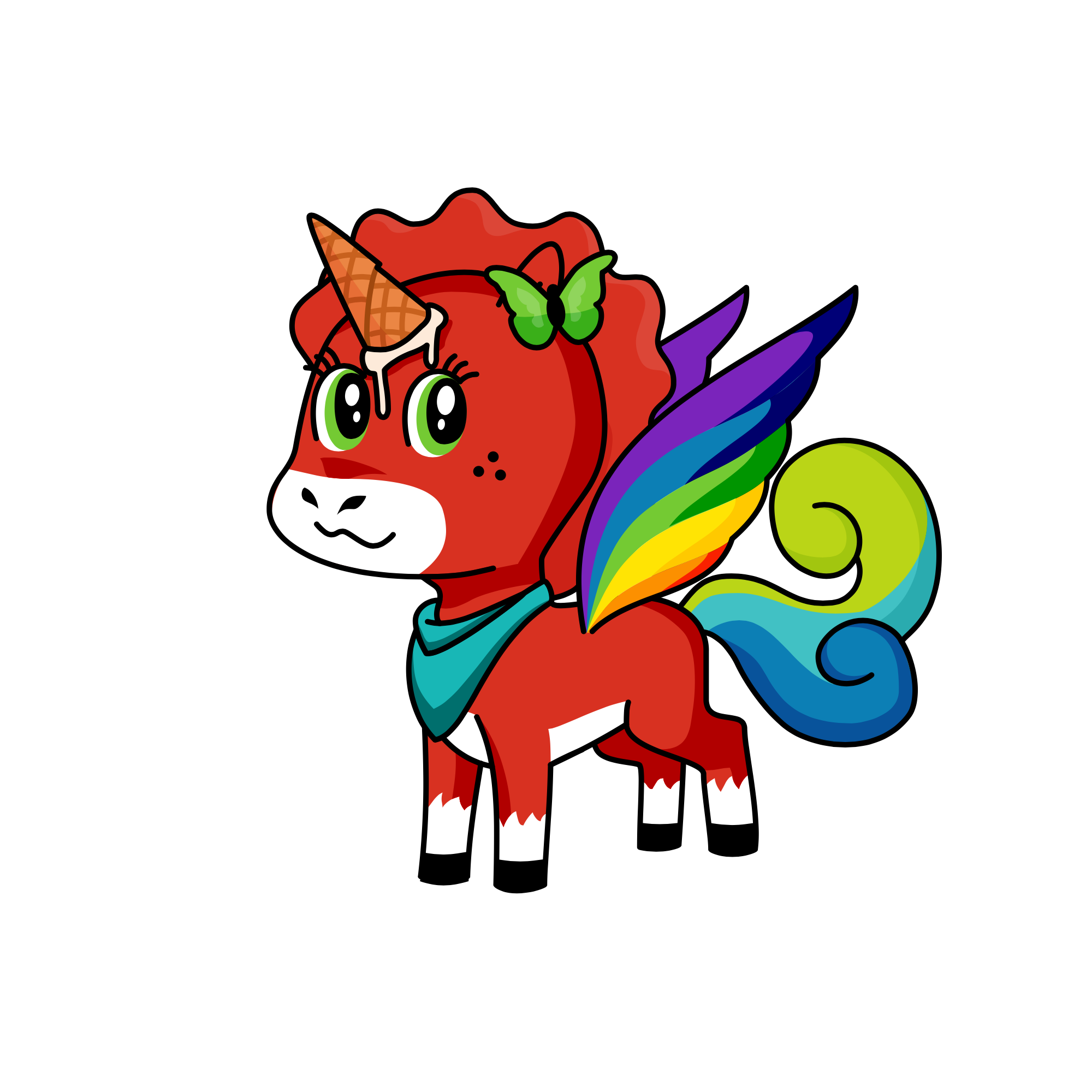 b, the unicorn