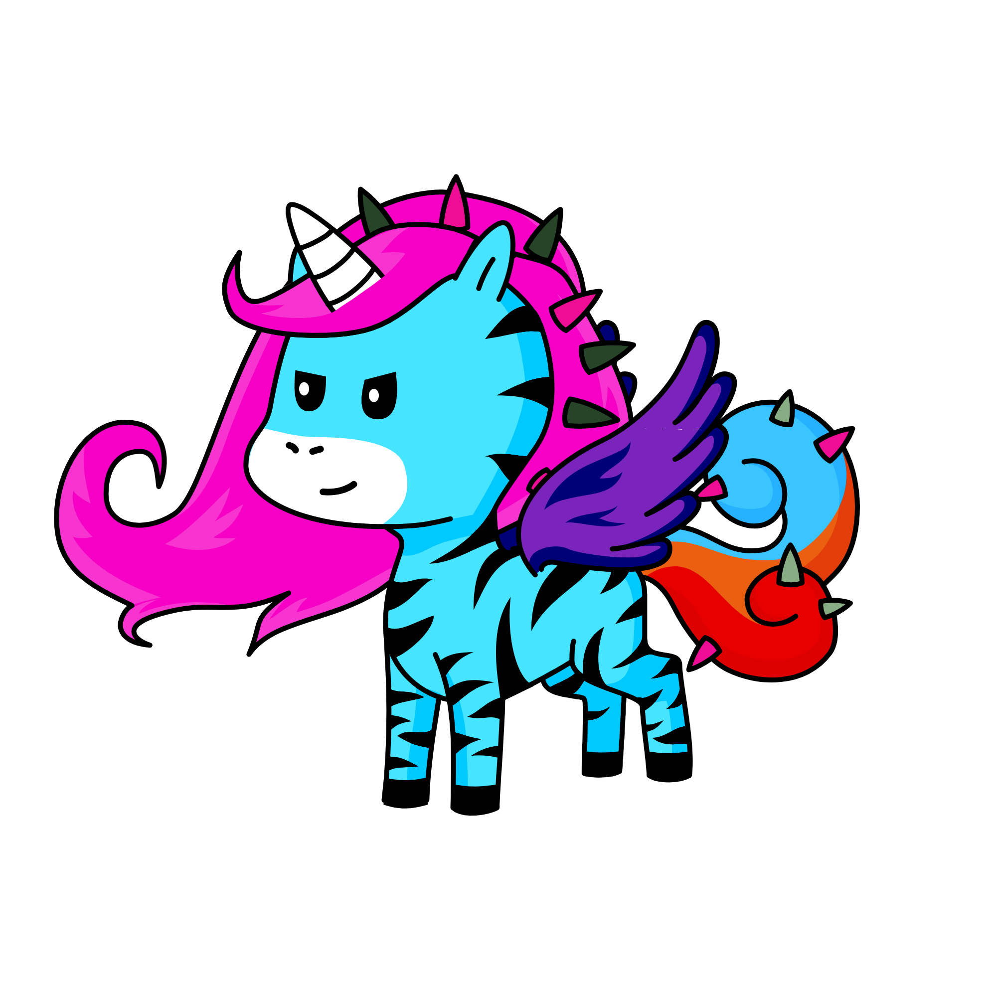 spiky, the unicorn