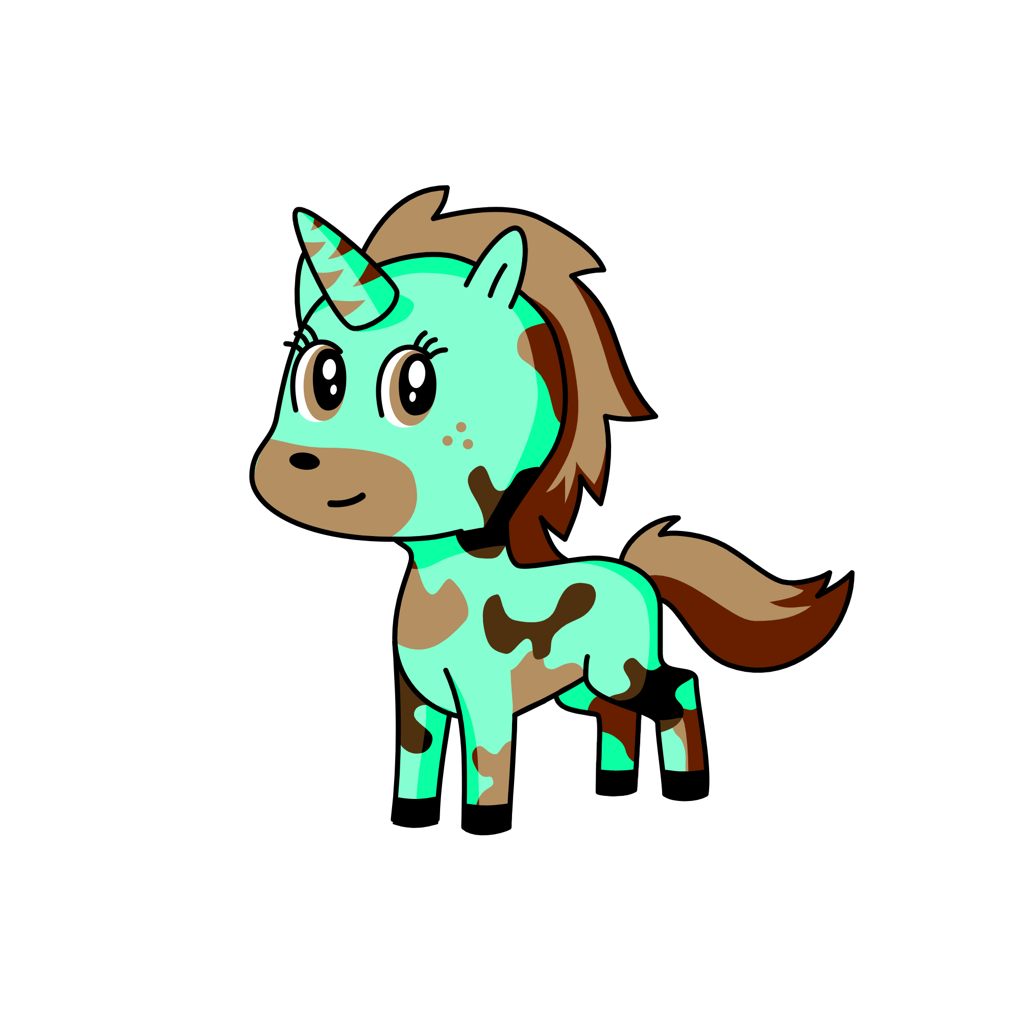 Minty, the unicorn