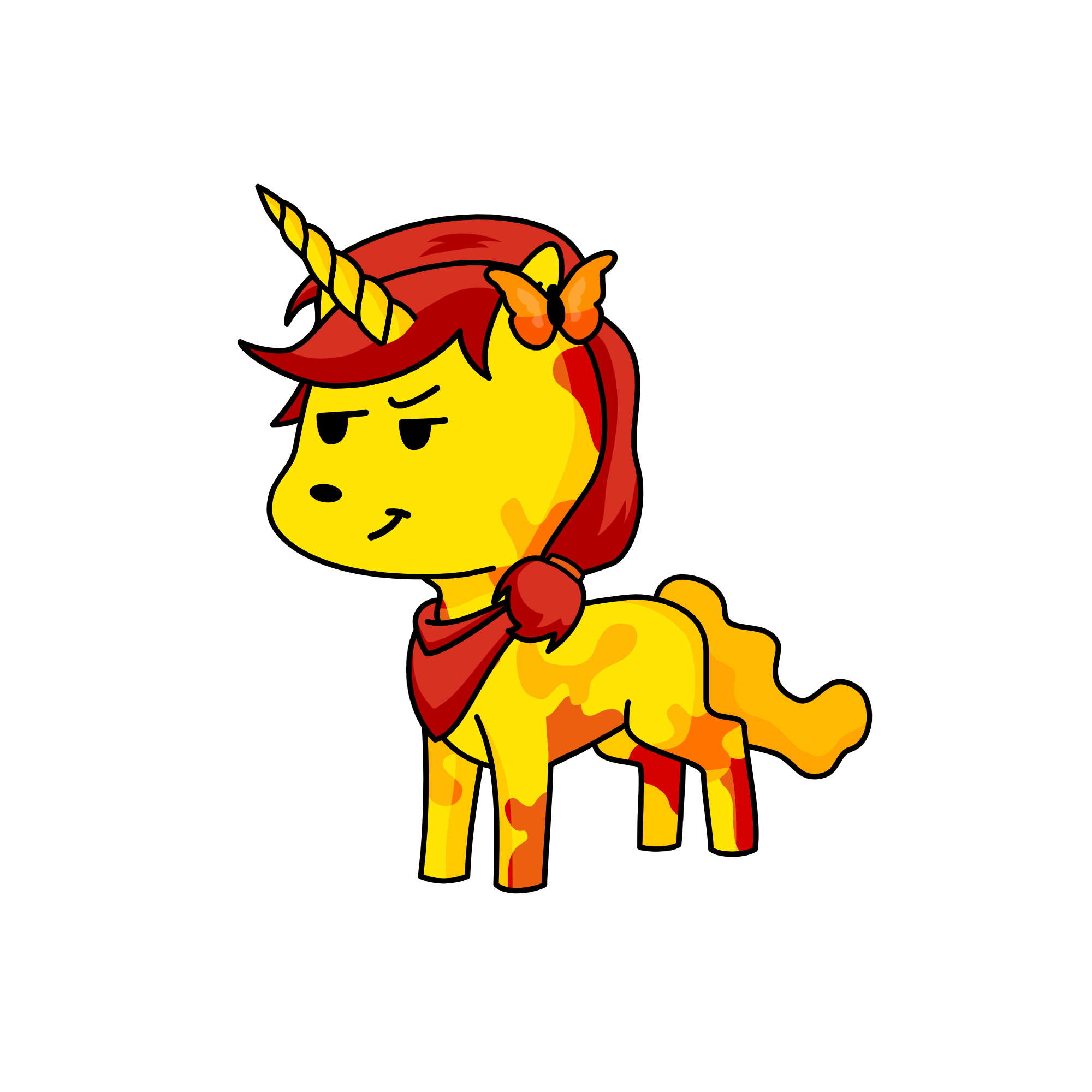 Burn, the unicorn