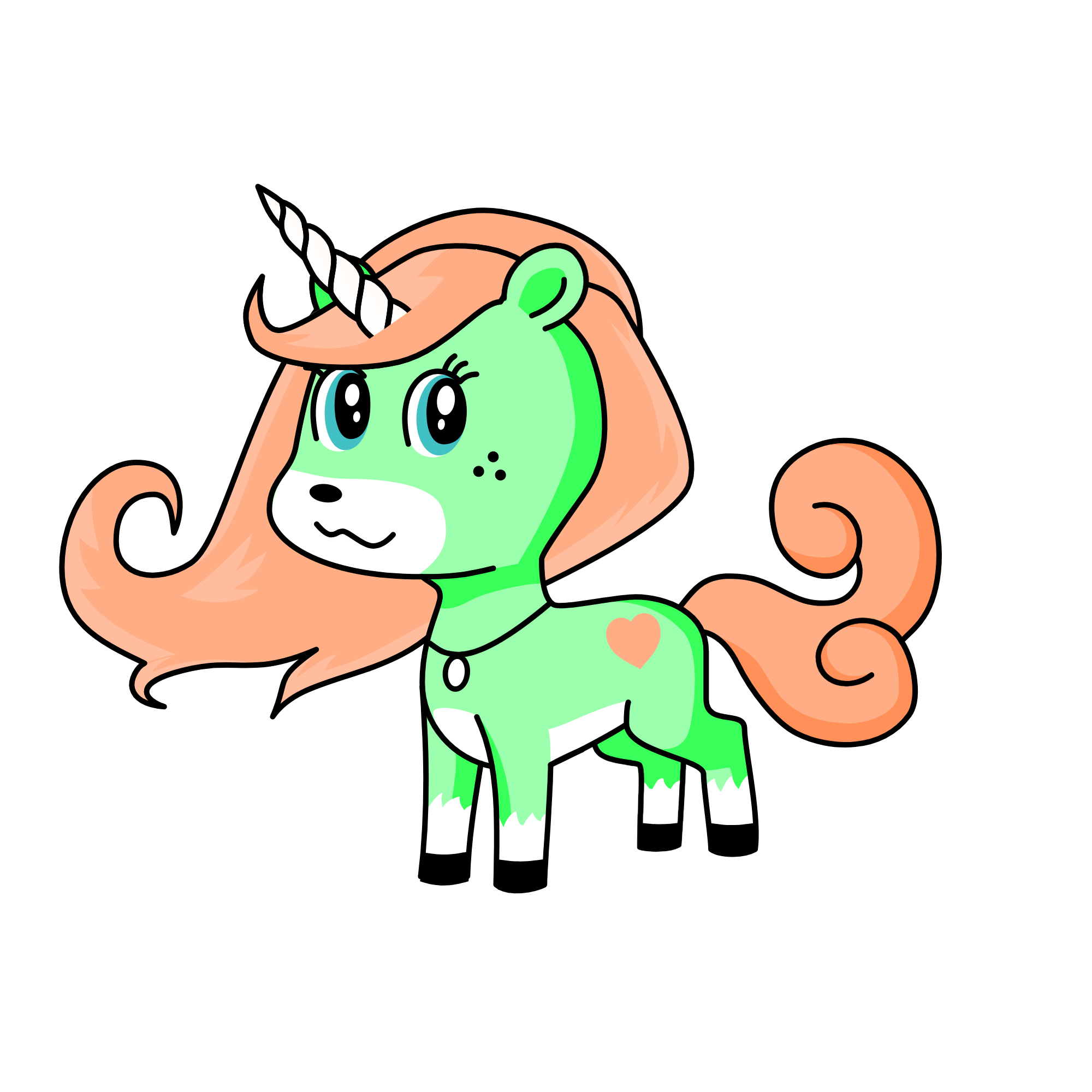 Minty Blossom, the unicorn