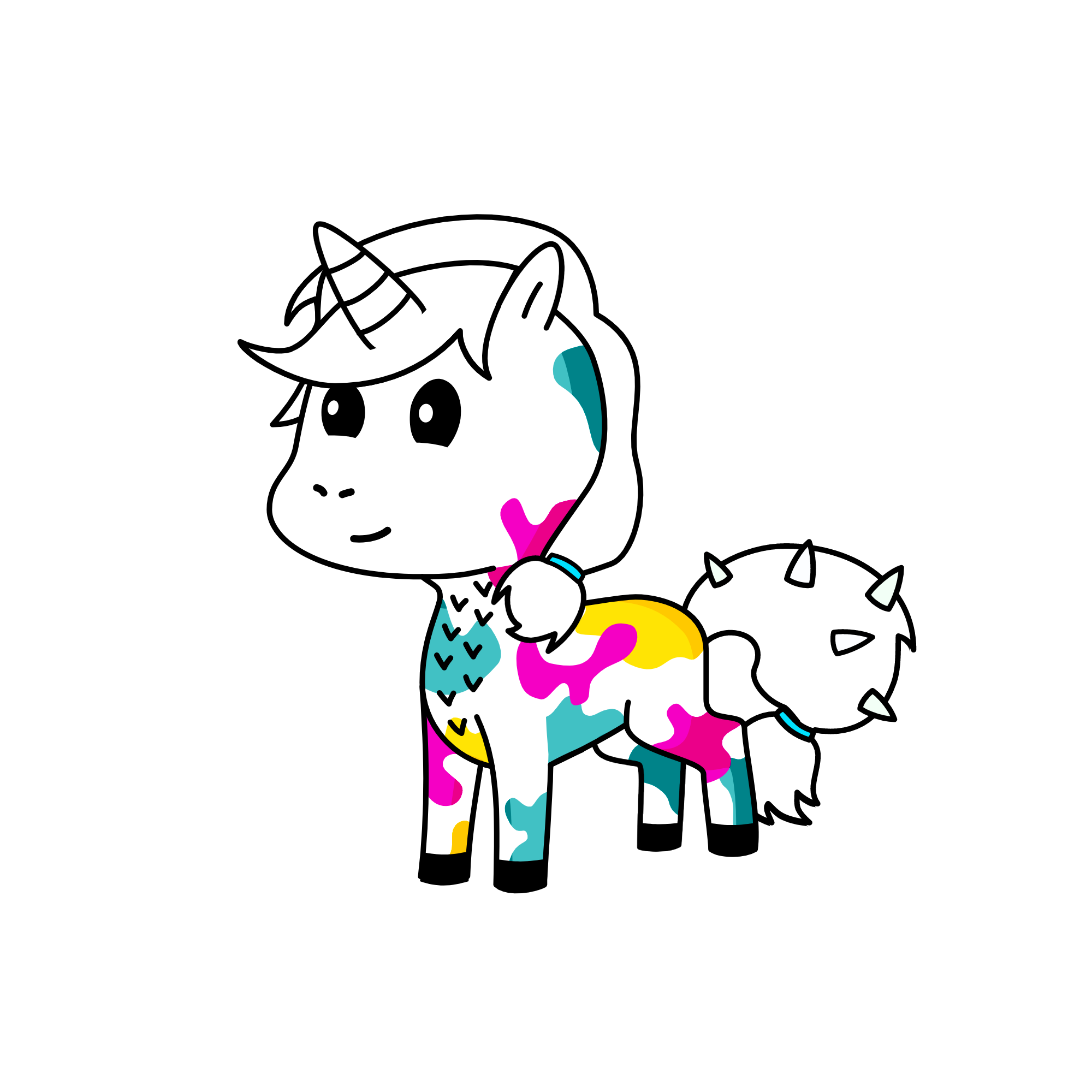 snow sun, the unicorn