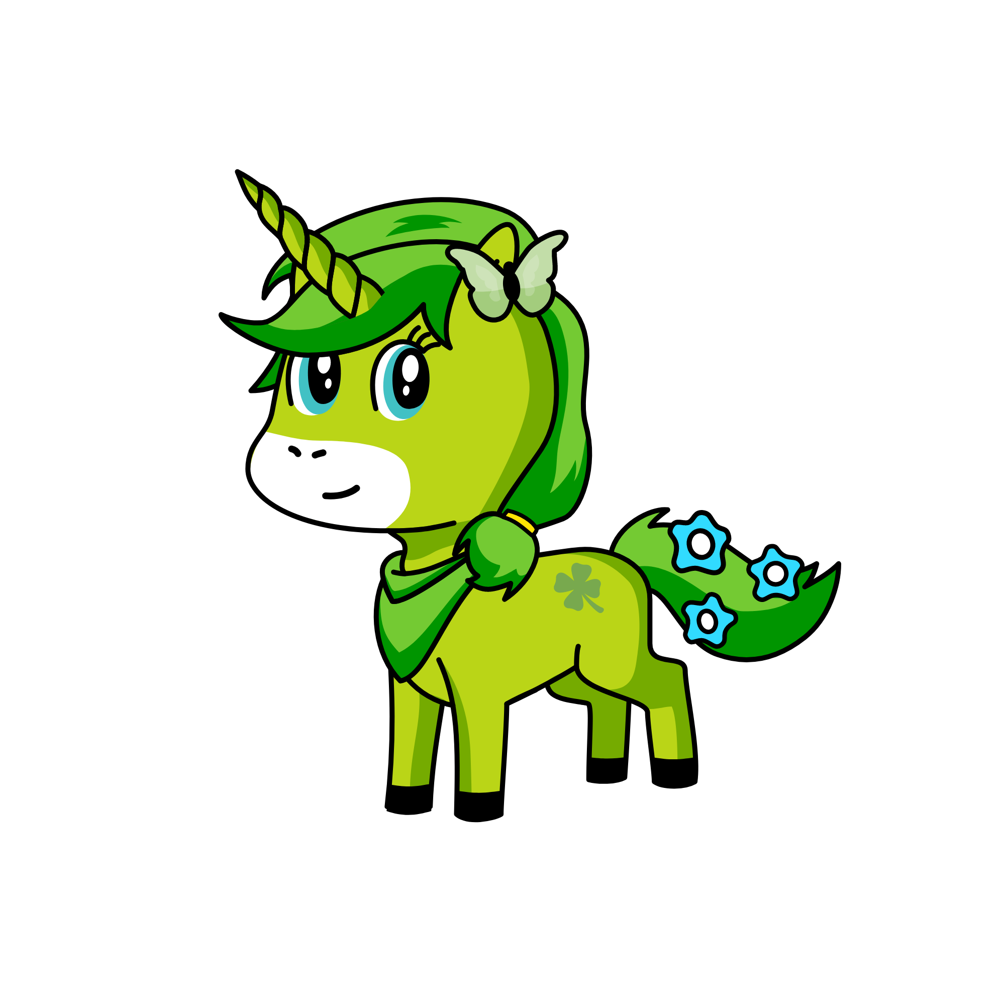 Princess Clovergrass, the unicorn