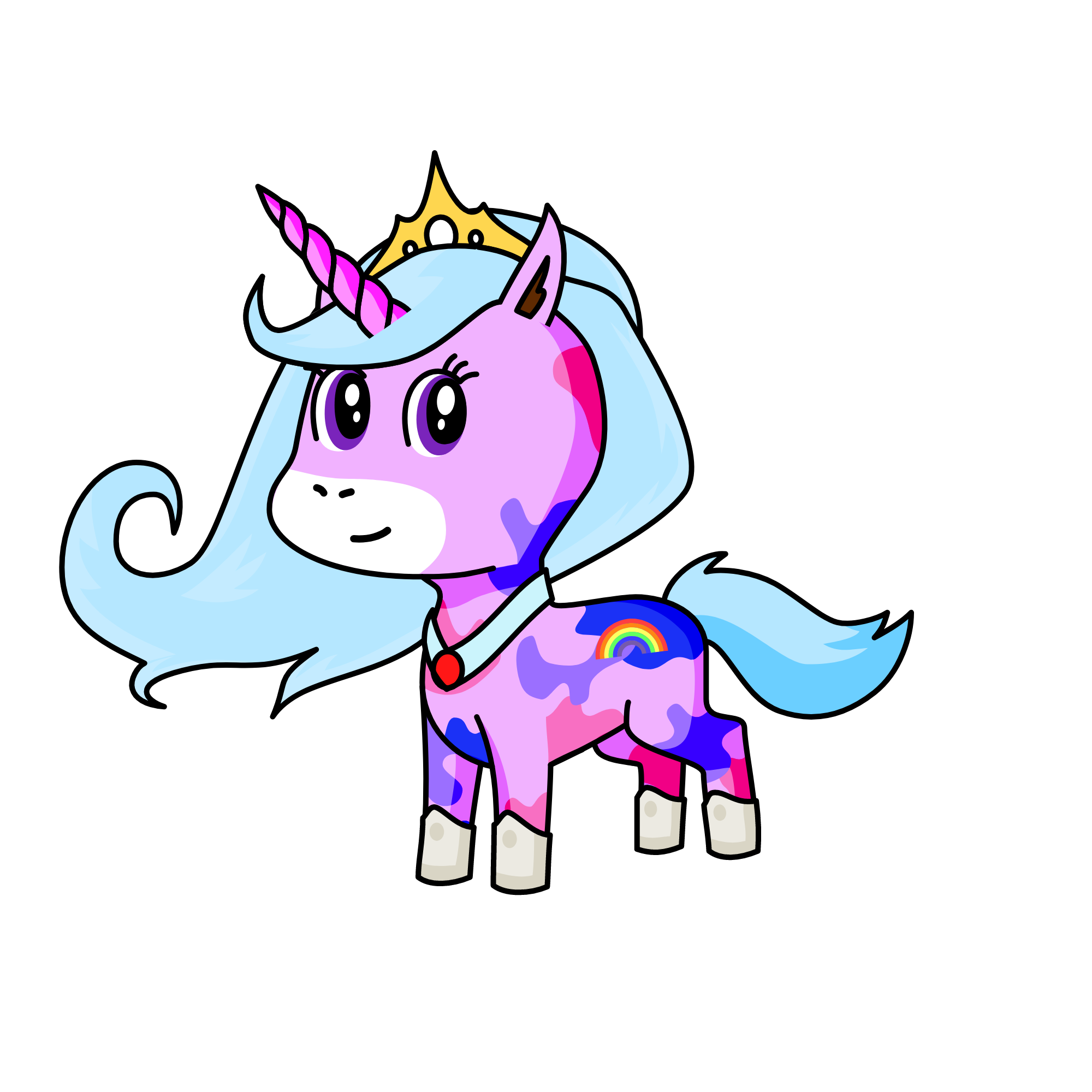 Princess Hope- Rainbowified Version, the unicorn