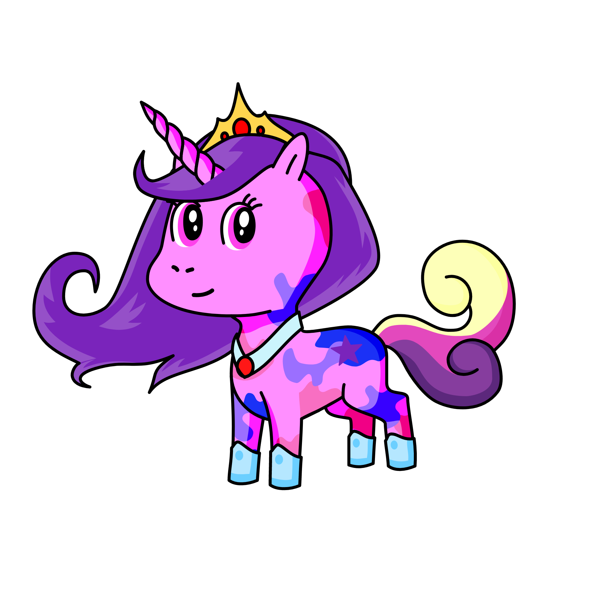 Rainbowified Cadance, the unicorn