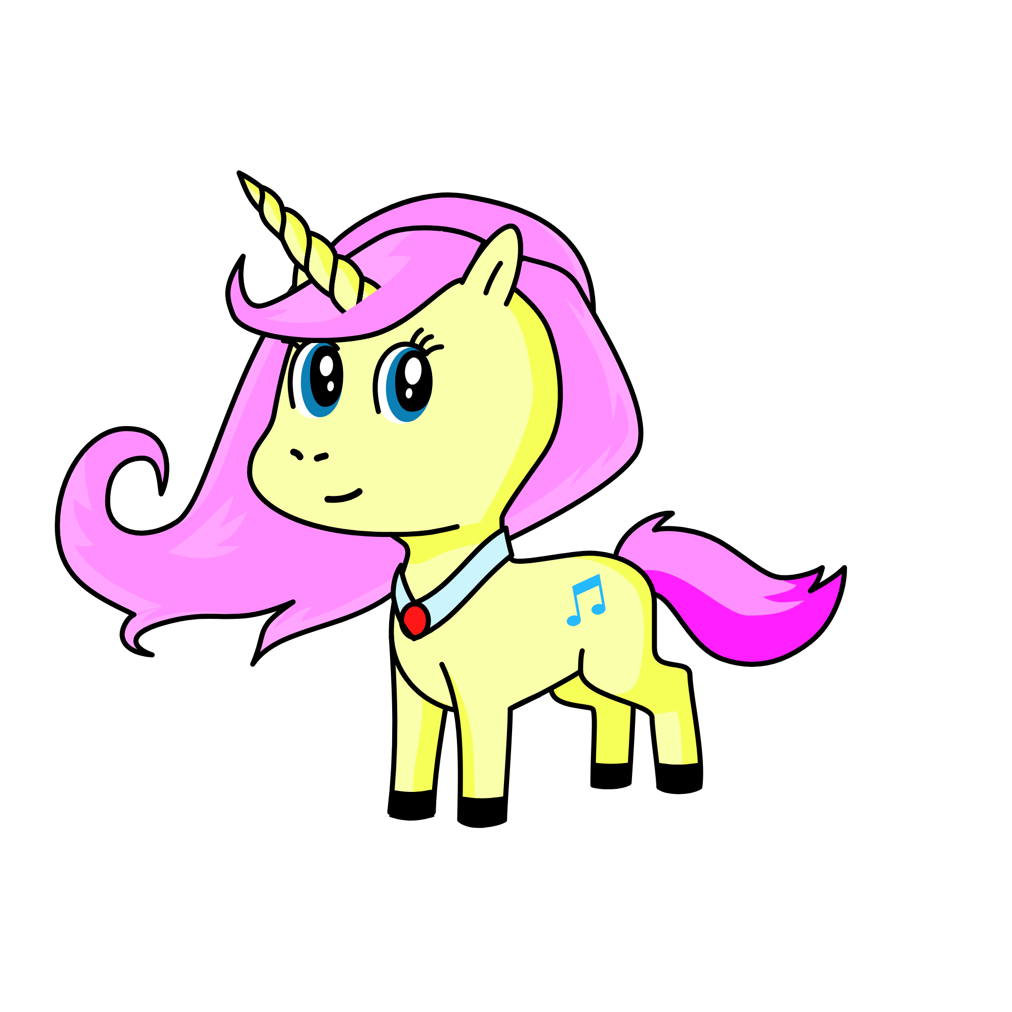 Fluttershy, the unicorn