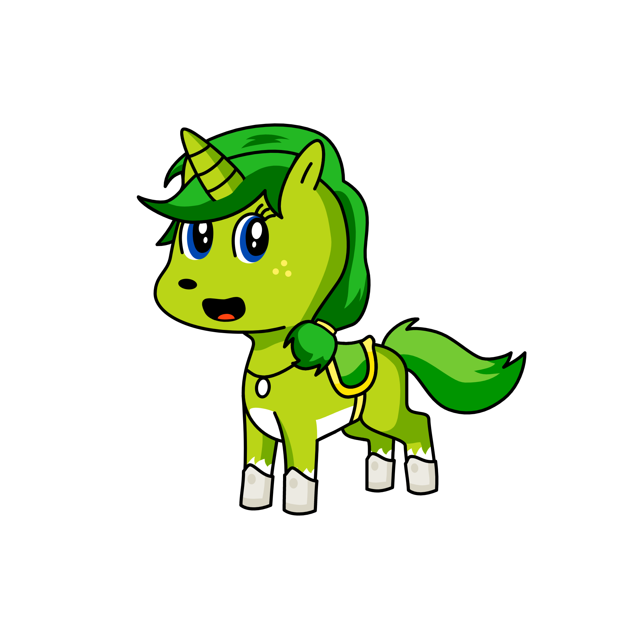Crystal the Explorer, the unicorn