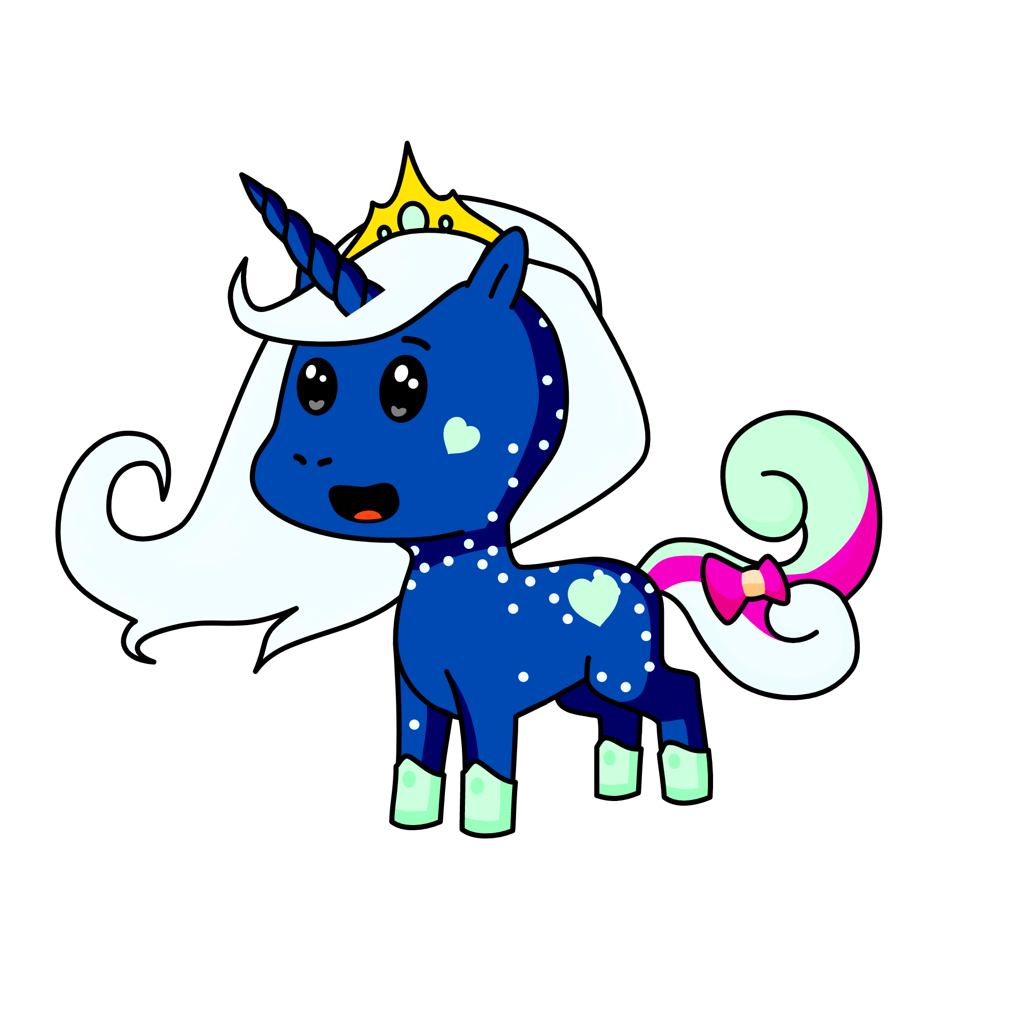 Moonlight, the unicorn