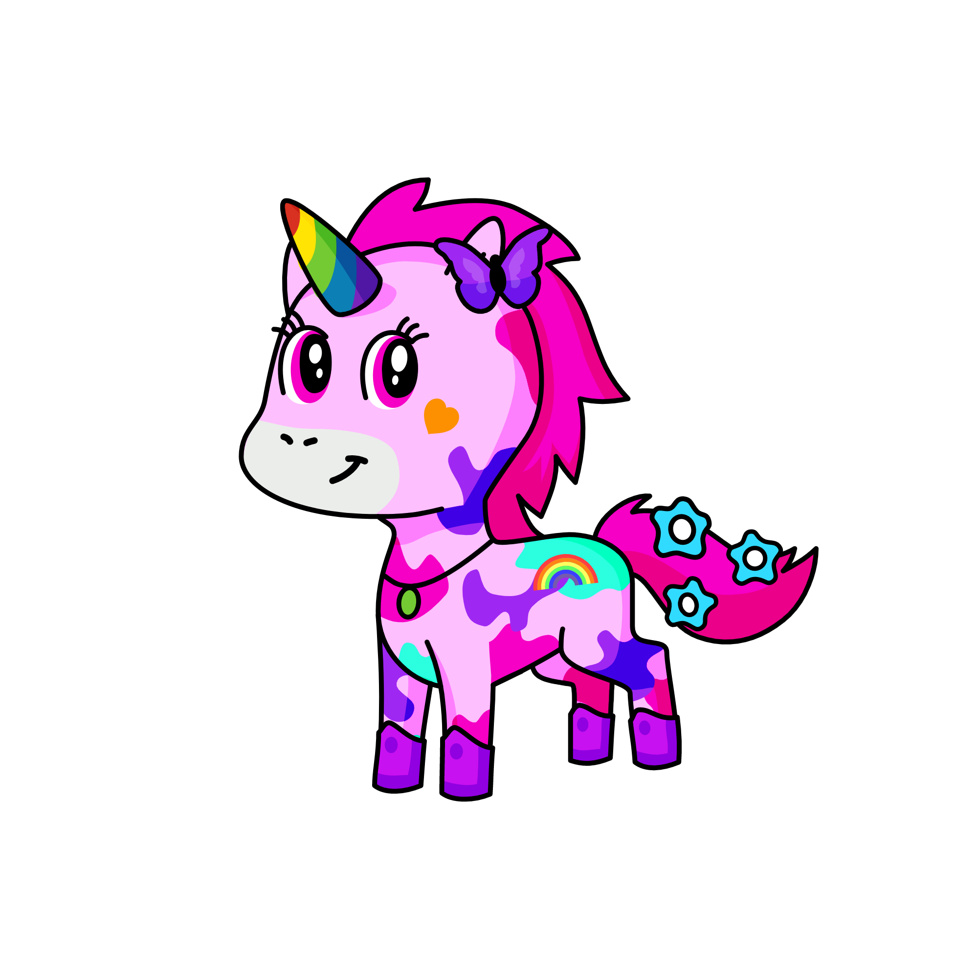 pink, the unicorn