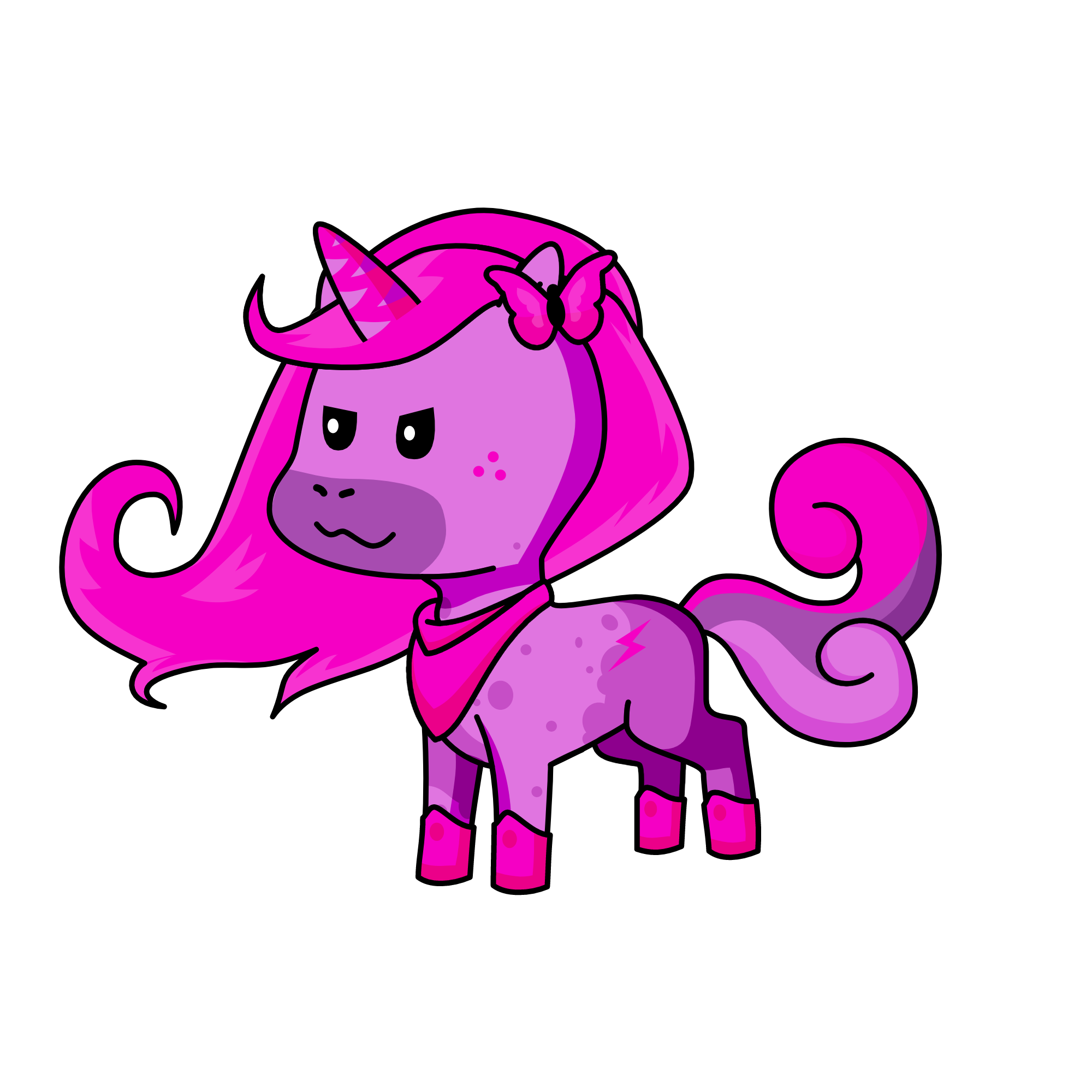 Pink Power, the unicorn