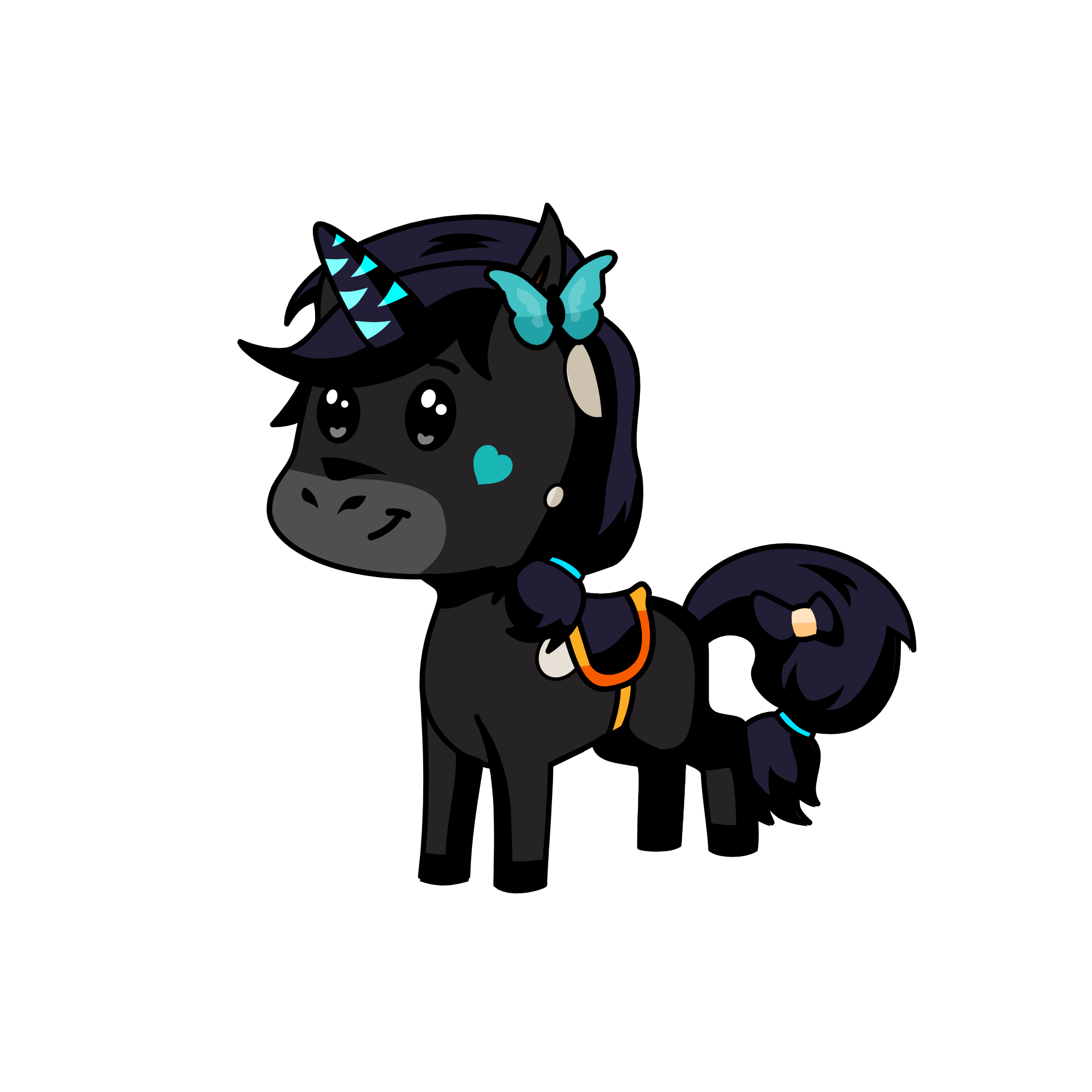 moonlight, the unicorn