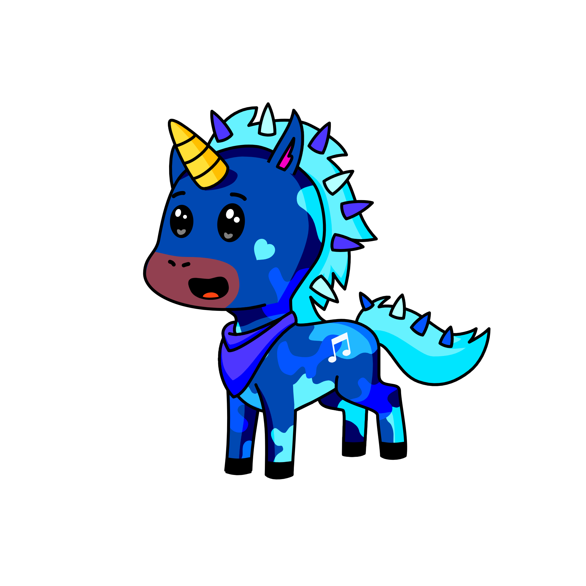 Spikes :D, the unicorn