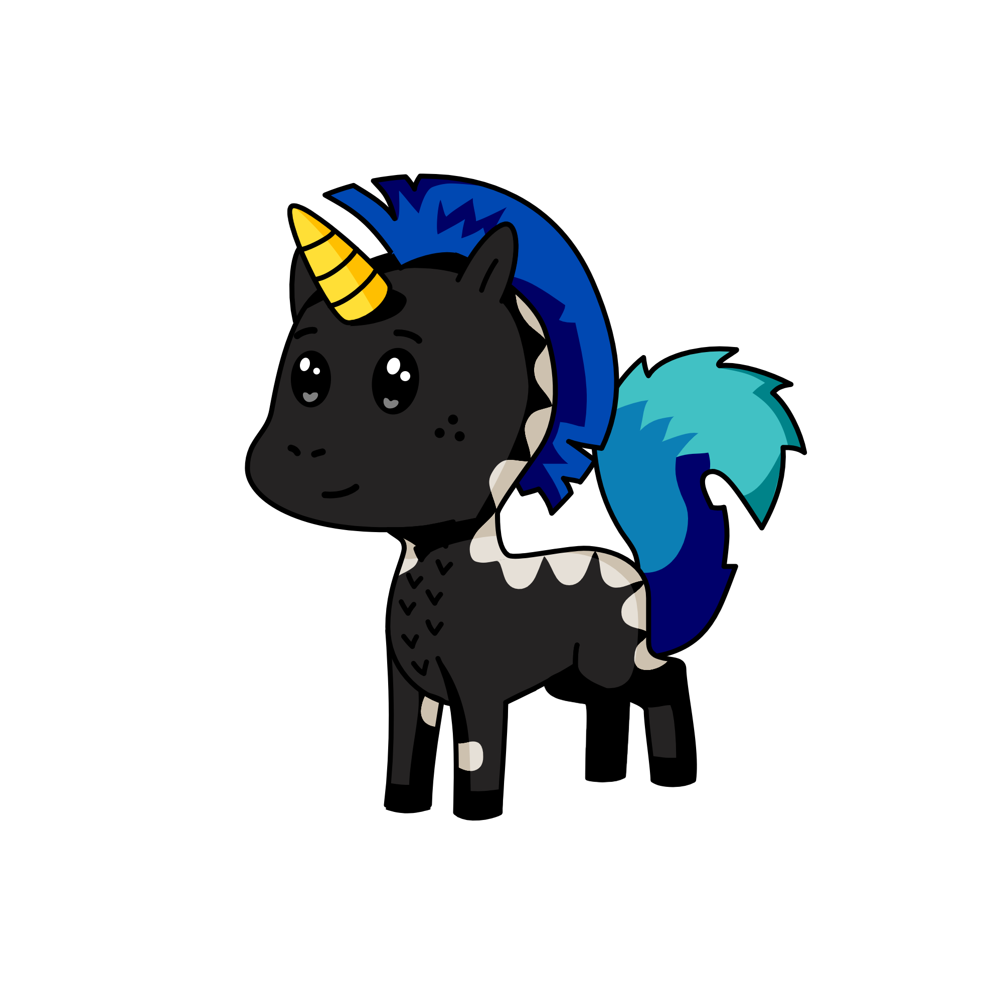 Dark, the unicorn