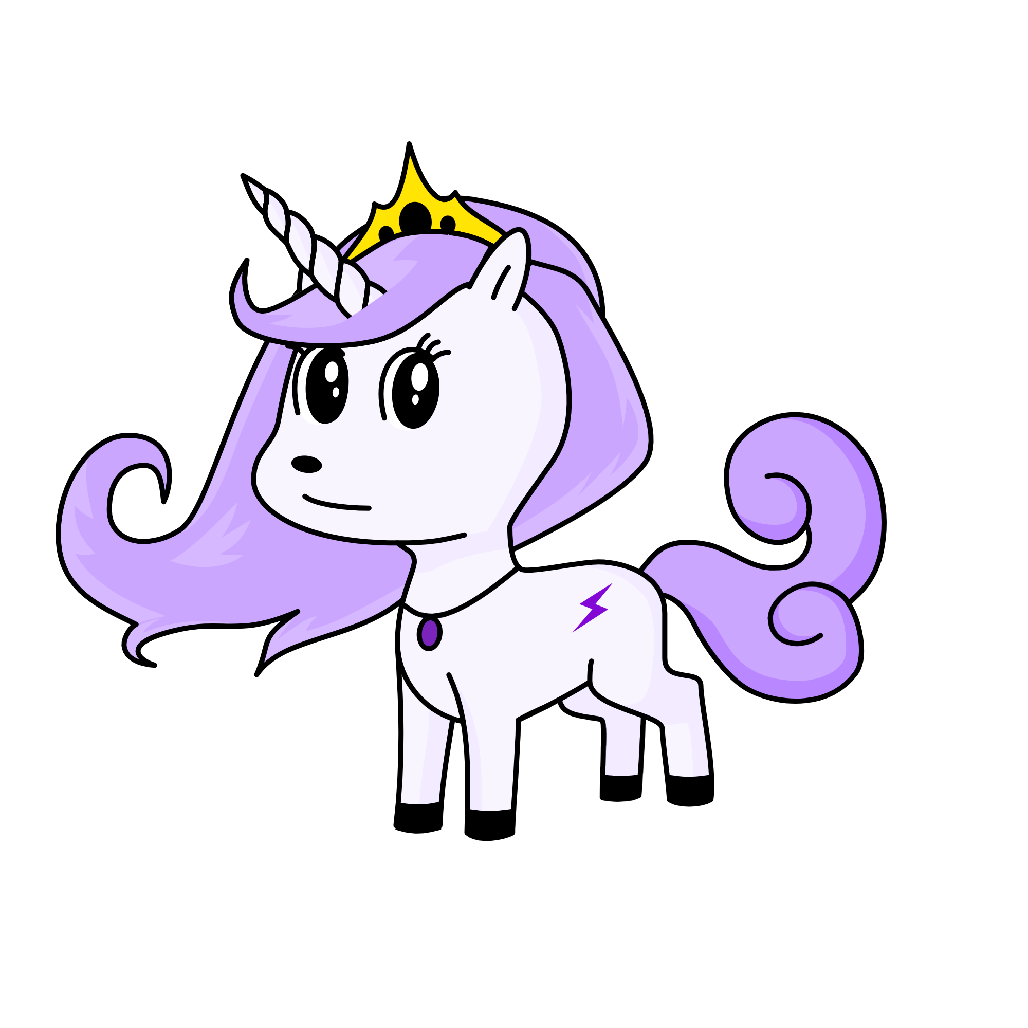 Lavender, the unicorn