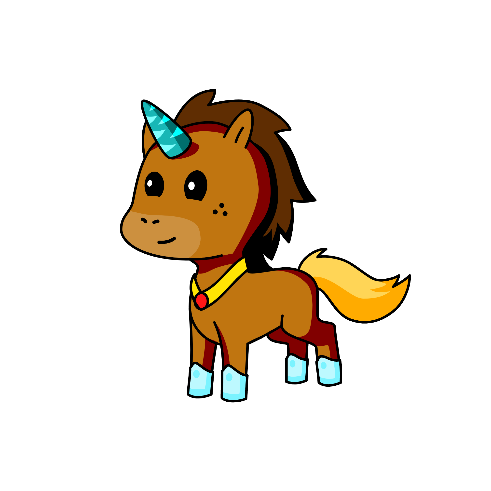 browny, the unicorn