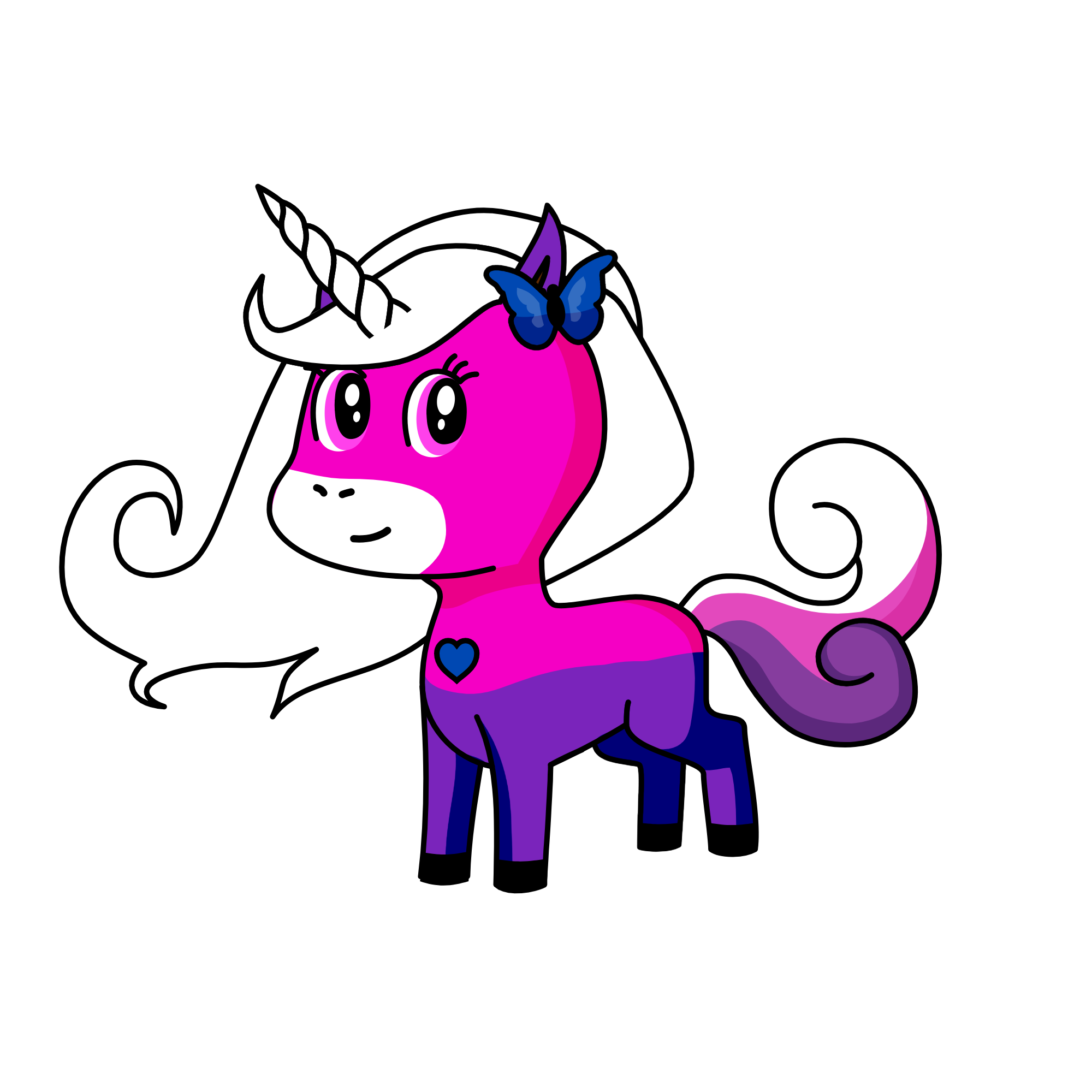 cat, the unicorn