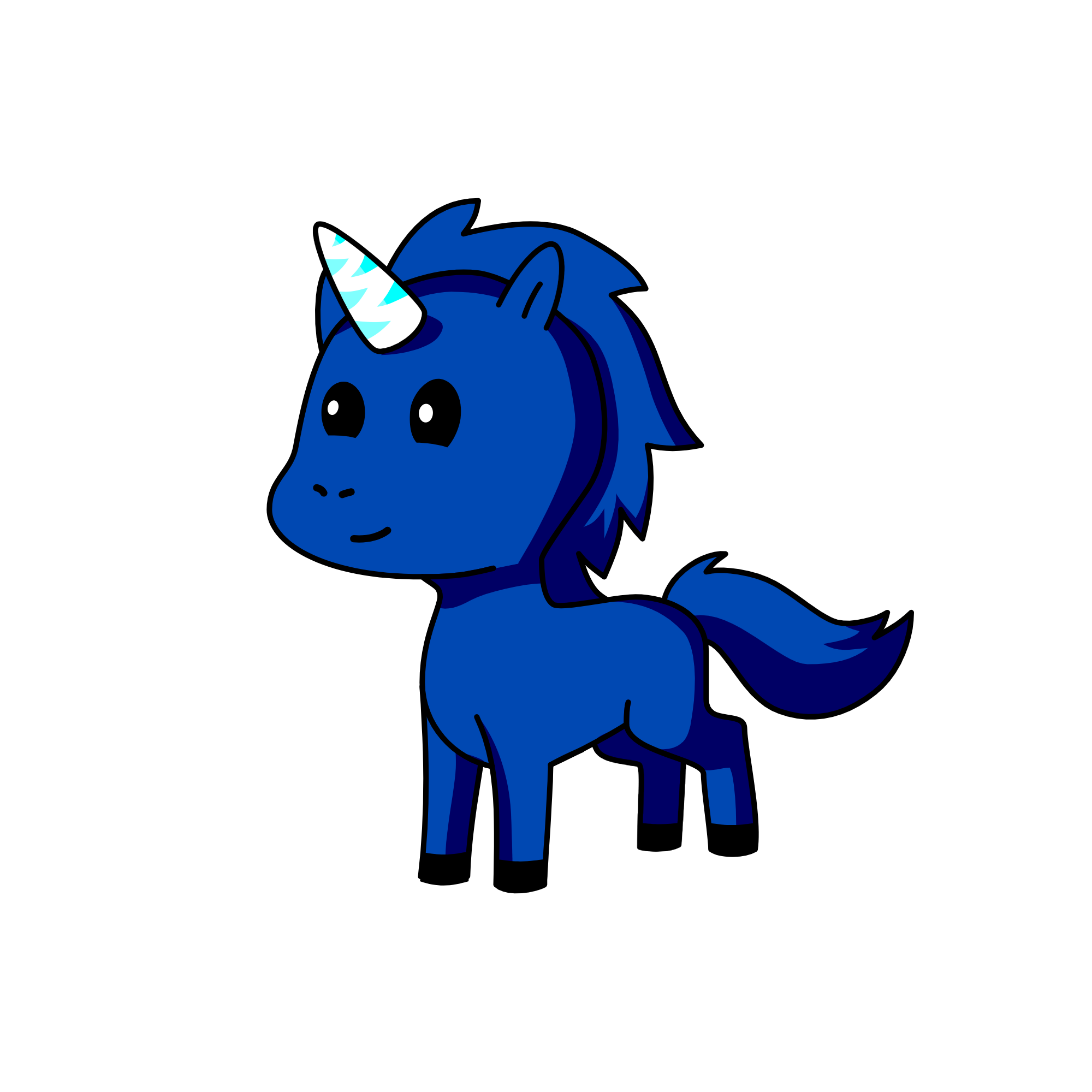 twin moon star, the unicorn