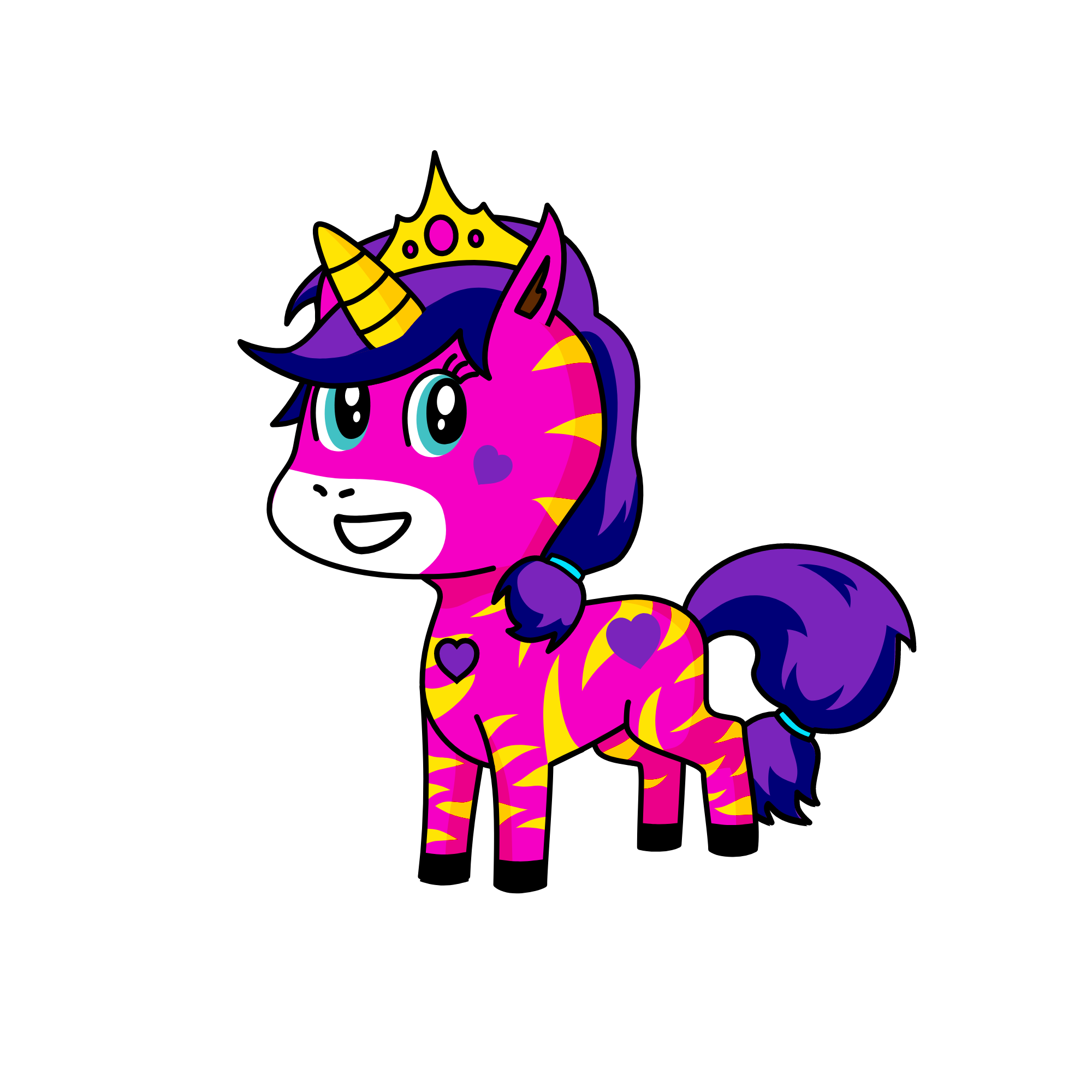 Queen Lizzy, the unicorn