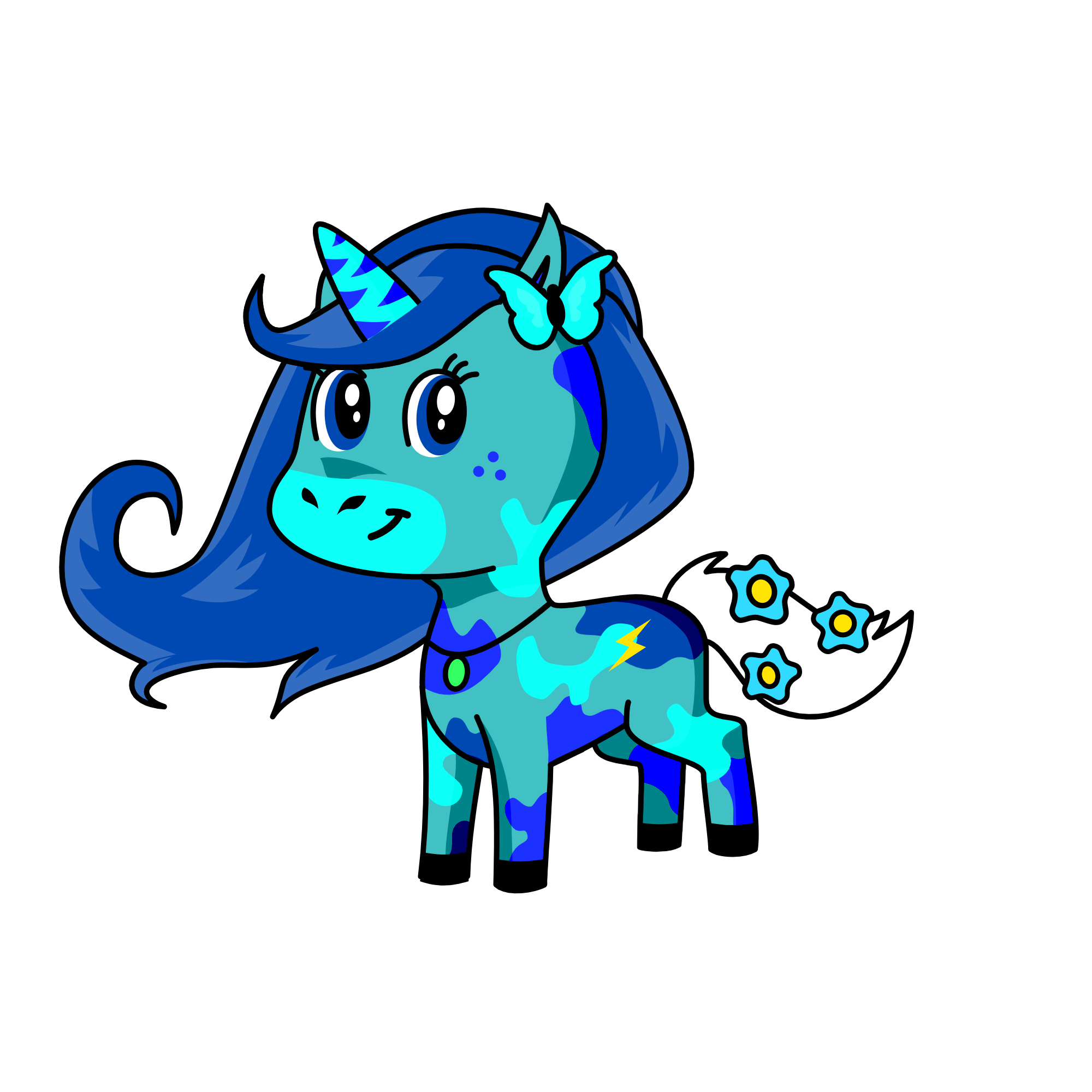 Melody, the unicorn