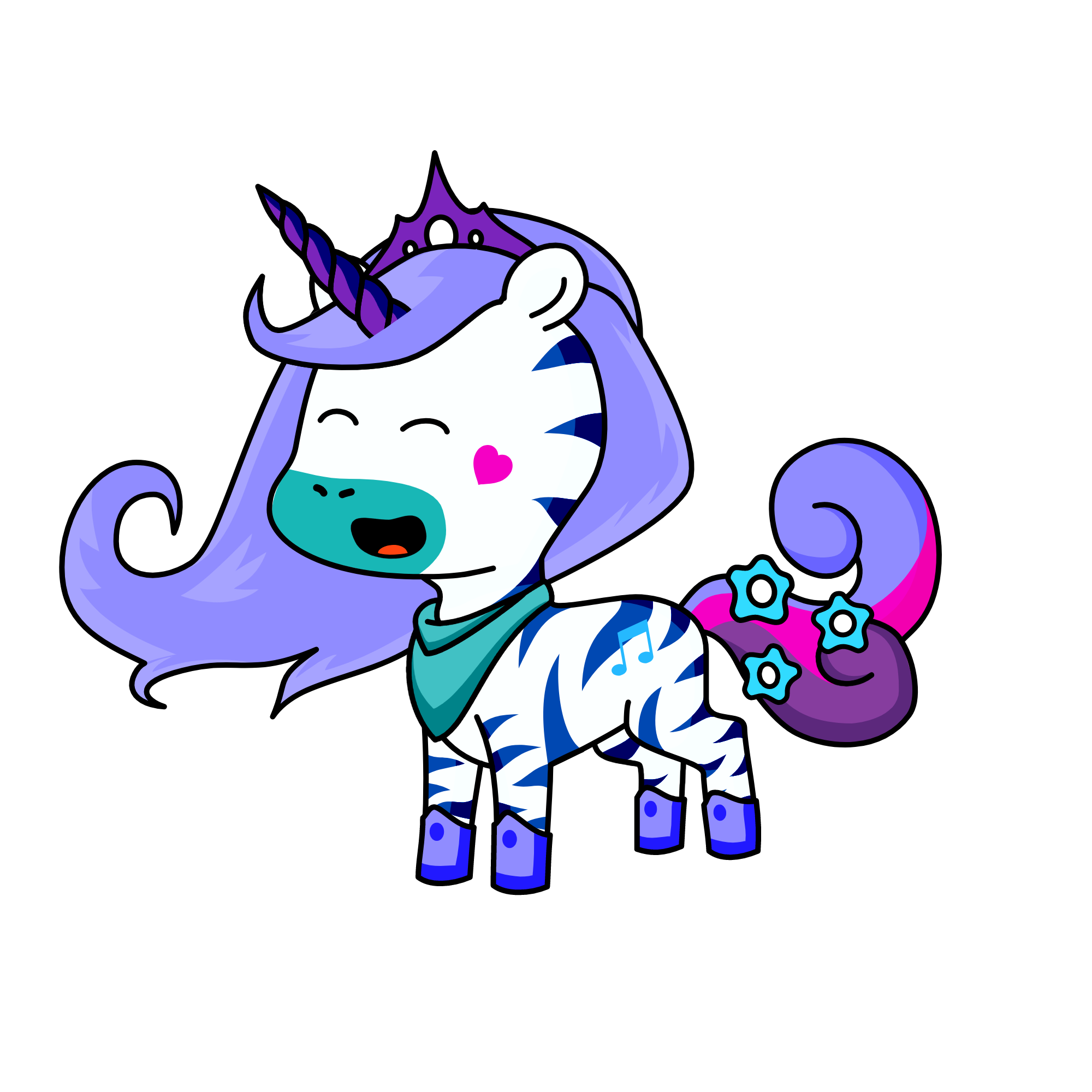 moonlight, the unicorn