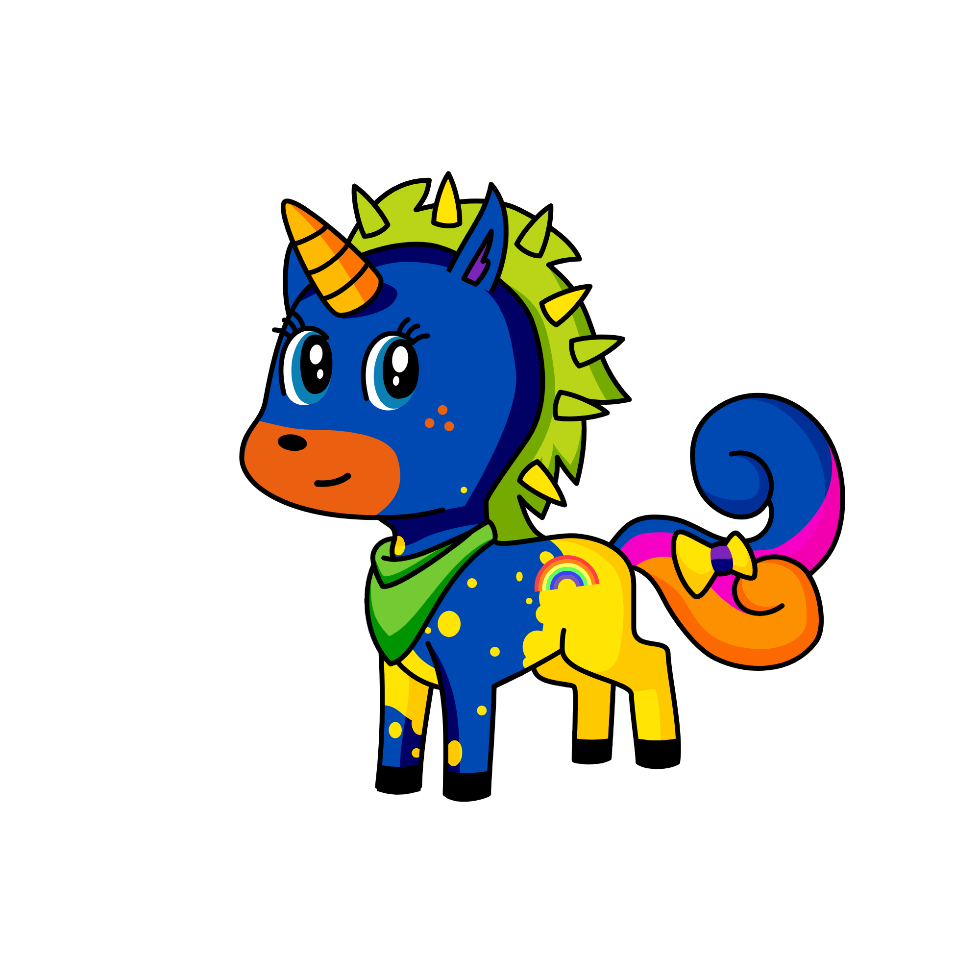 Dahlia, the unicorn