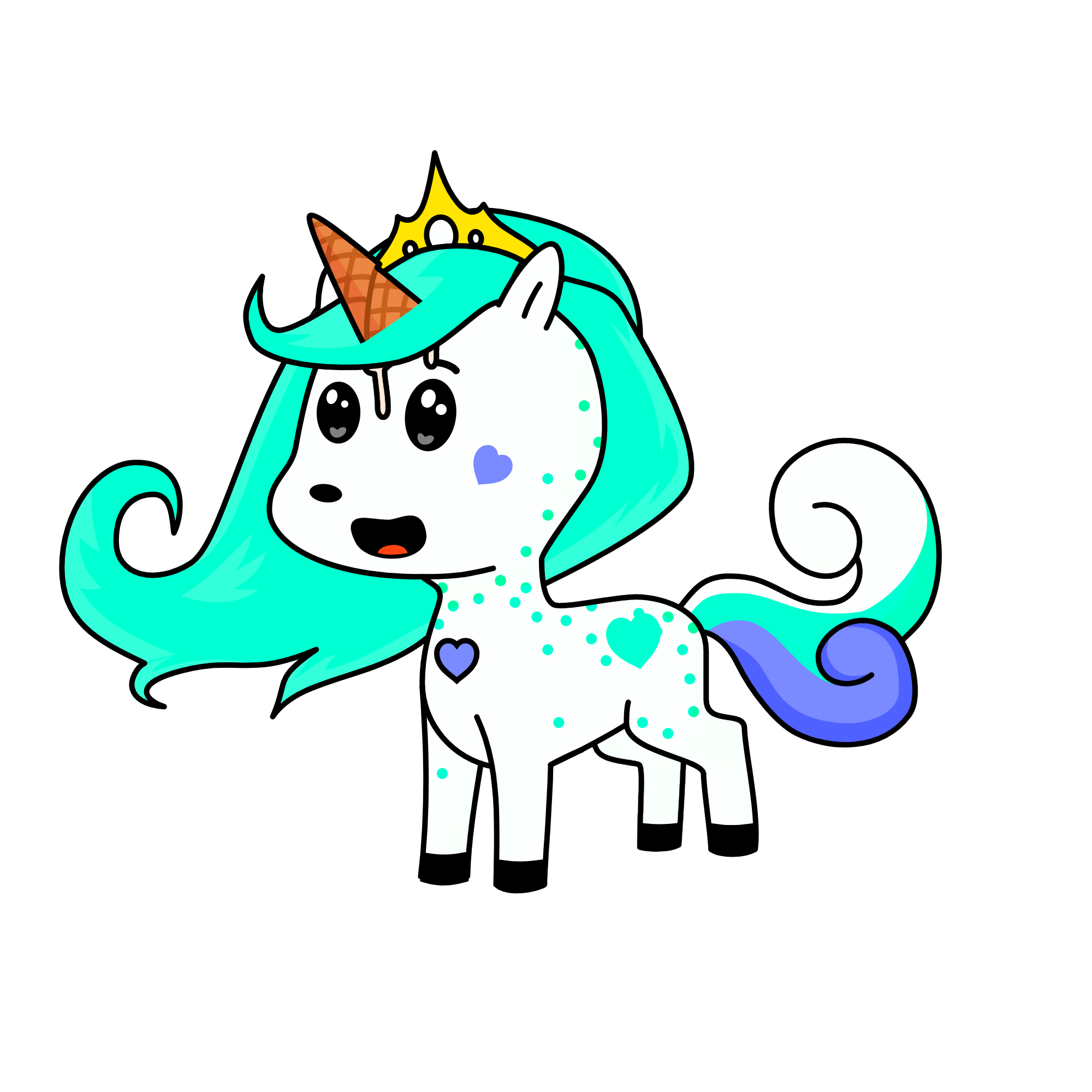 Queen snowball, the unicorn
